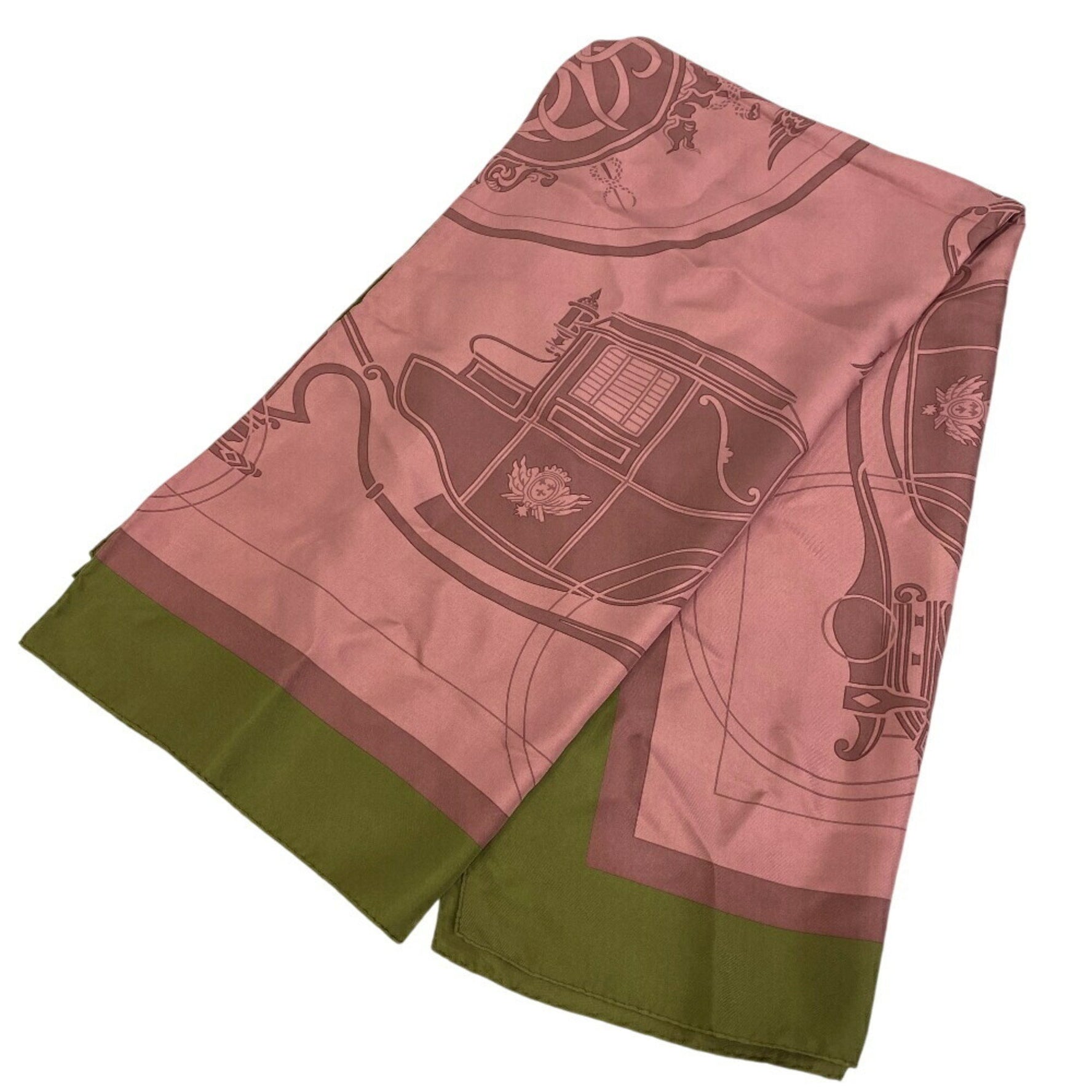 HERMES Hermès Carré 140 EX-LIBRIS Scarf Muffler Pink