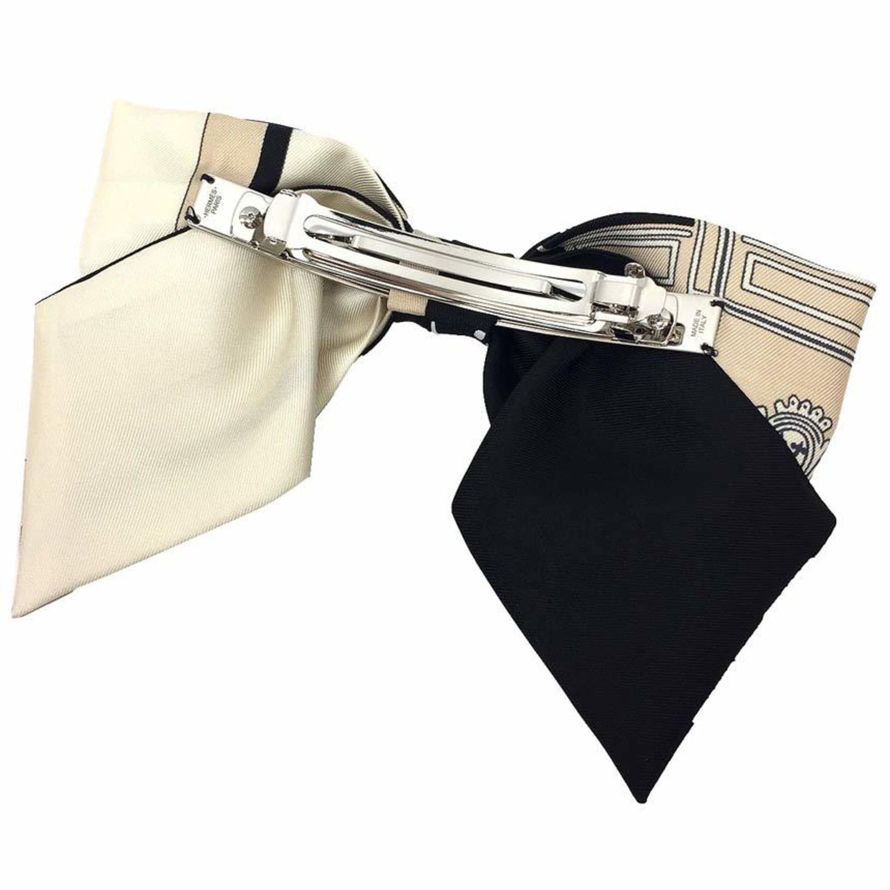 Hermes Ribbon Barrette EX-LIBRIS Grenelle Ex-Libris Silk Hair