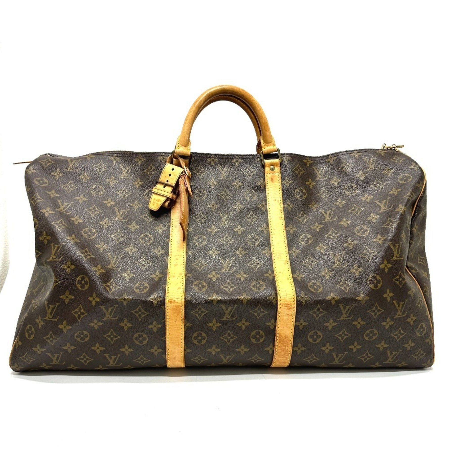 Louis Vuitton Monogram Keepall 60 Bag Travel Boston Canvas Men's