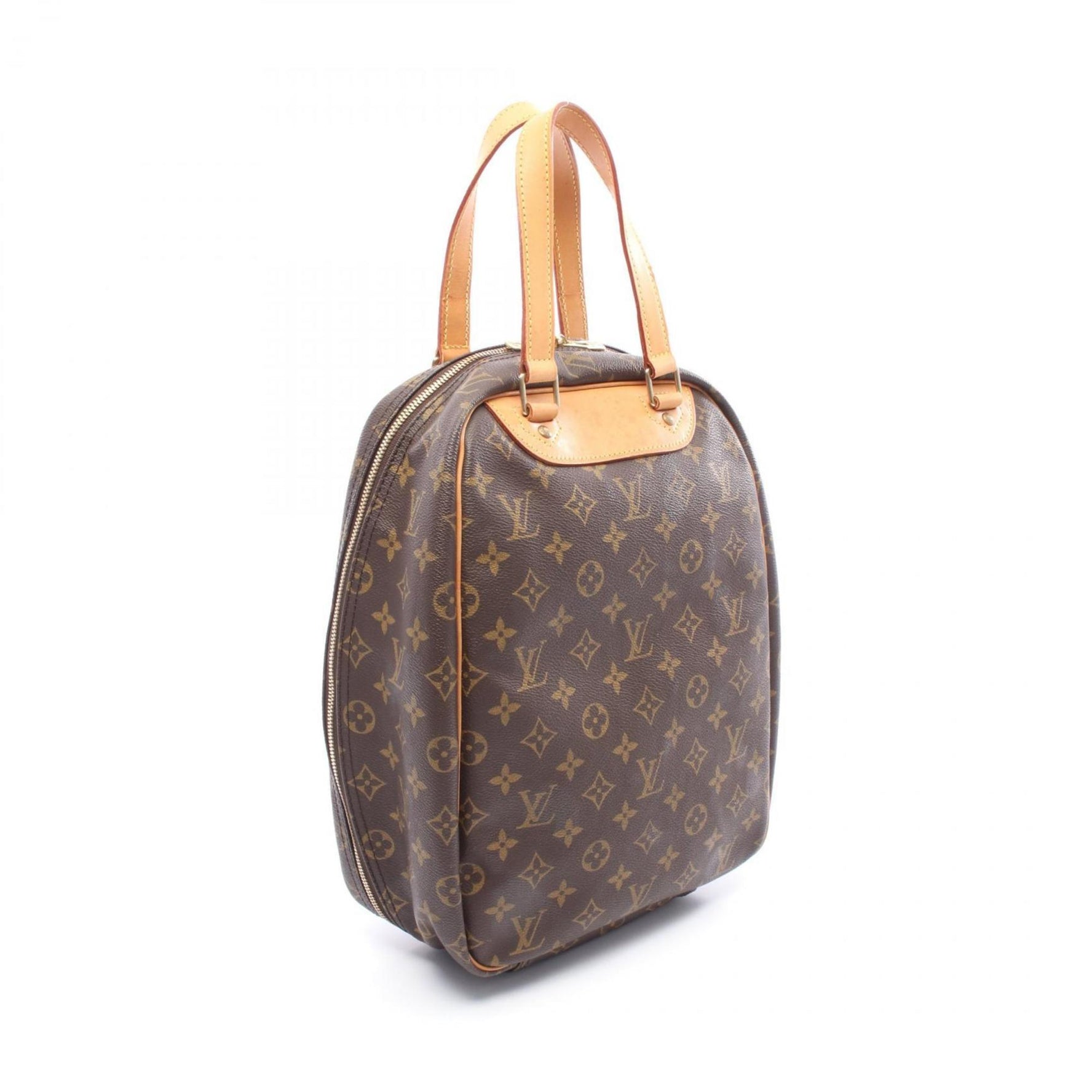 Louis Vuitton Excursion Handbag, Coated Canvas and Leather, Monogram, Brown