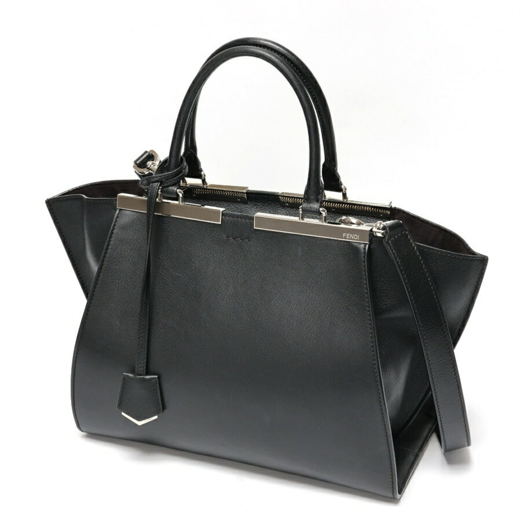 FENDI Trois Jours Shoulder Bag Leather