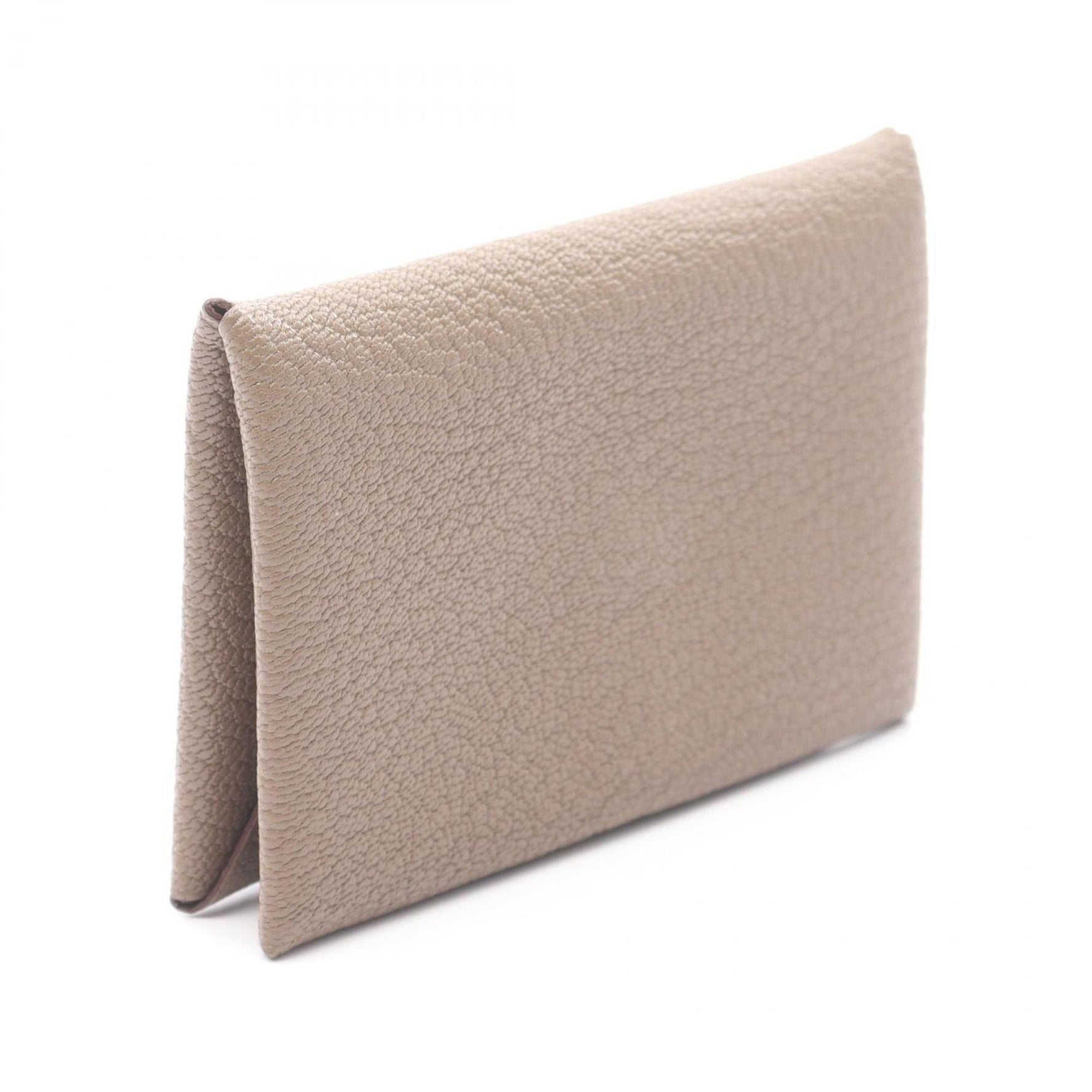 Hermes Hermès Calvi Etoupe wallet/coin case, Chevre wallet, brown