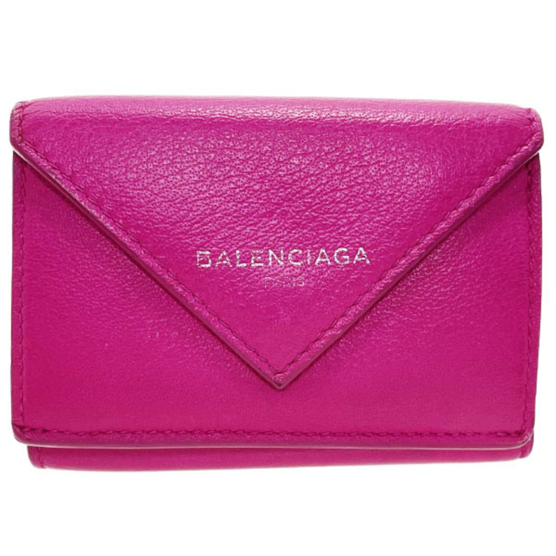 Balenciaga Wallet Paper Mini Leather Tri-fold Compact PAPIER
