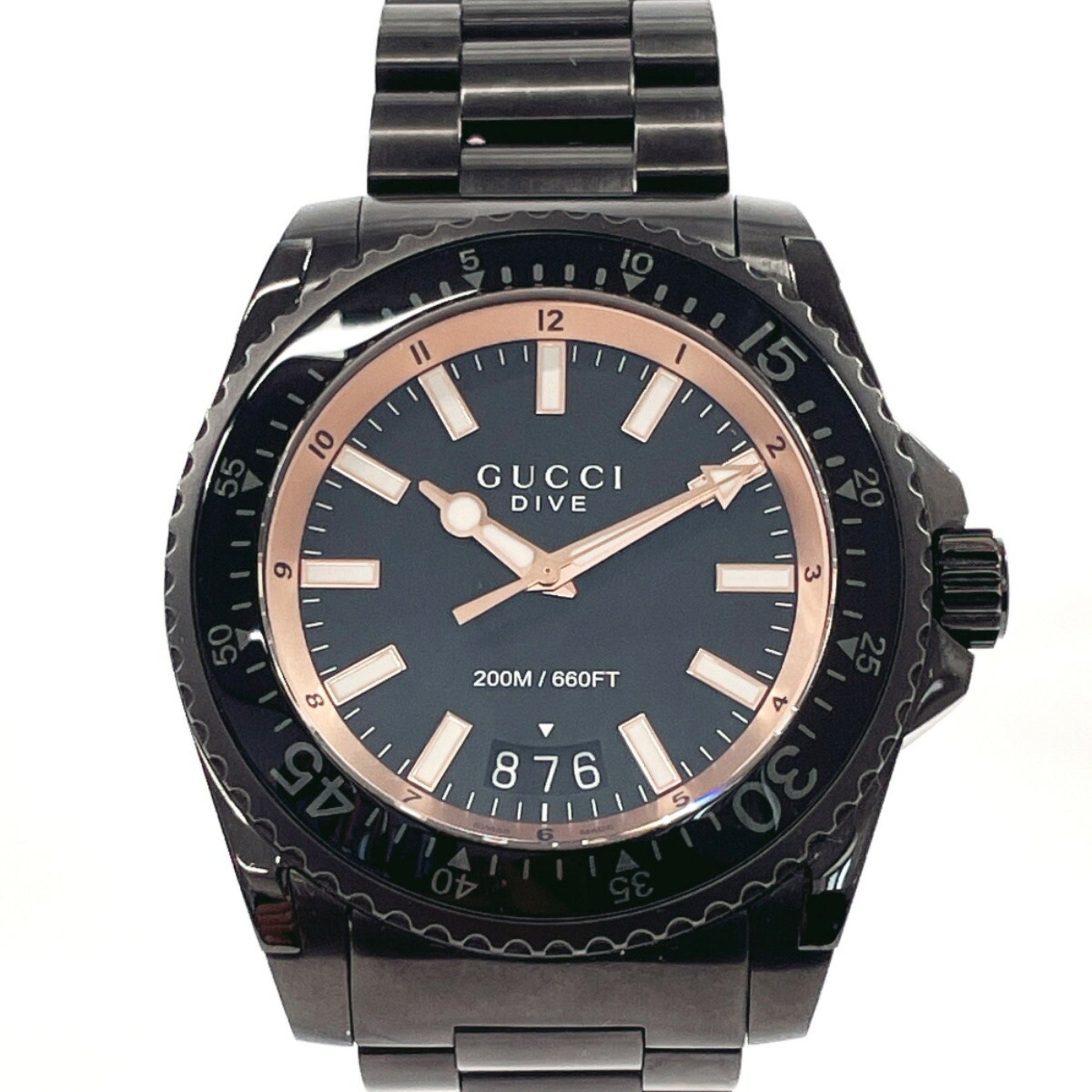 GUCCI Dive Watch Stainless Steel/Stainless Steel Quartz Dial