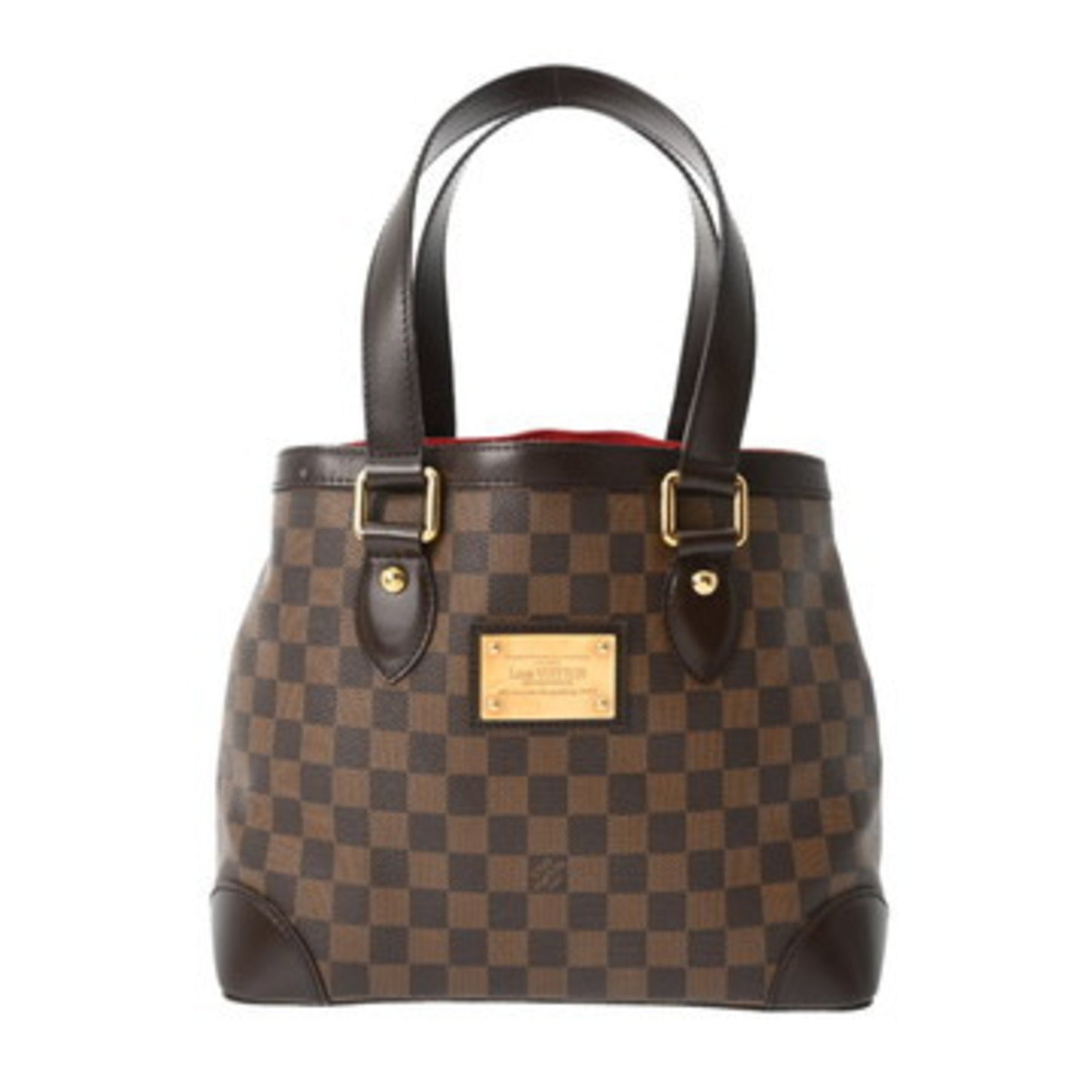 LOUIS VUITTON Damier Hampstead PM Canvas Handbag