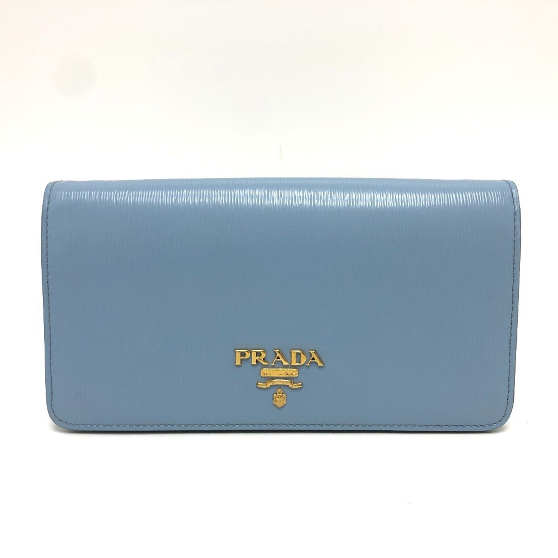 PRADA Logo Chain Bag Shoulder Leather