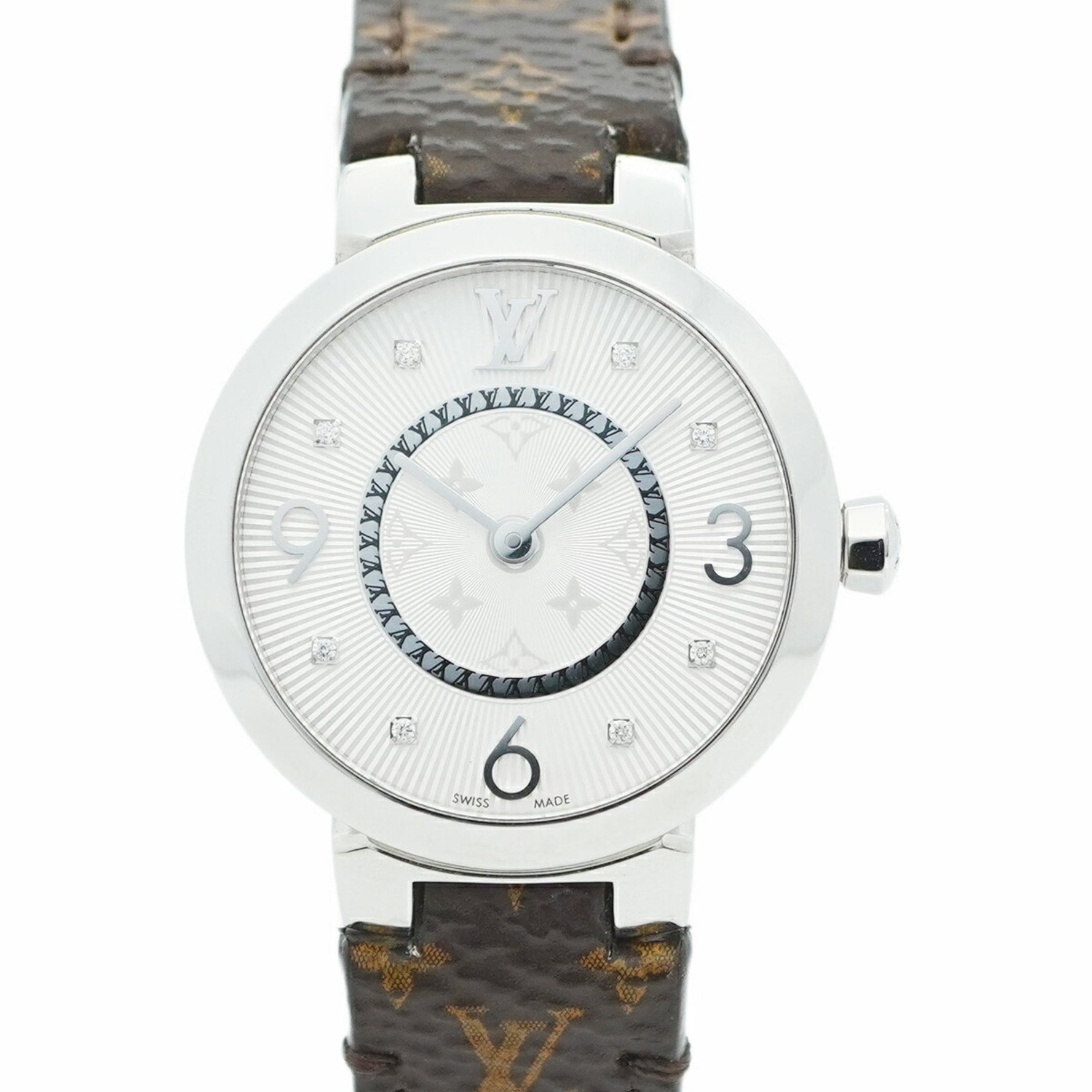 Louis Vuitton Tambour Silver Dial Watch