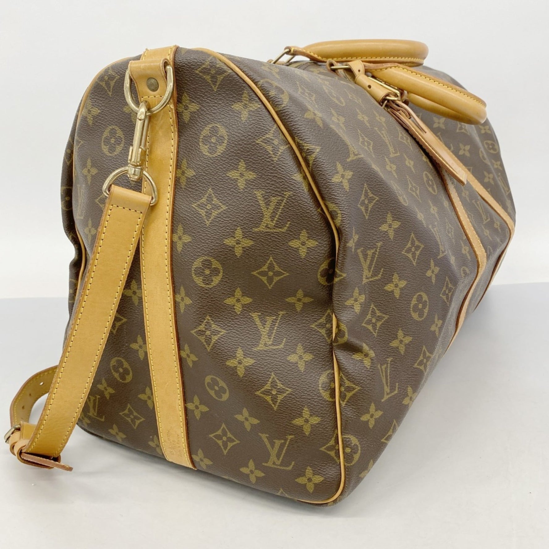 Louis Vuitton Monogram Keepall Bandouliere 55 Boston Bag Men's and