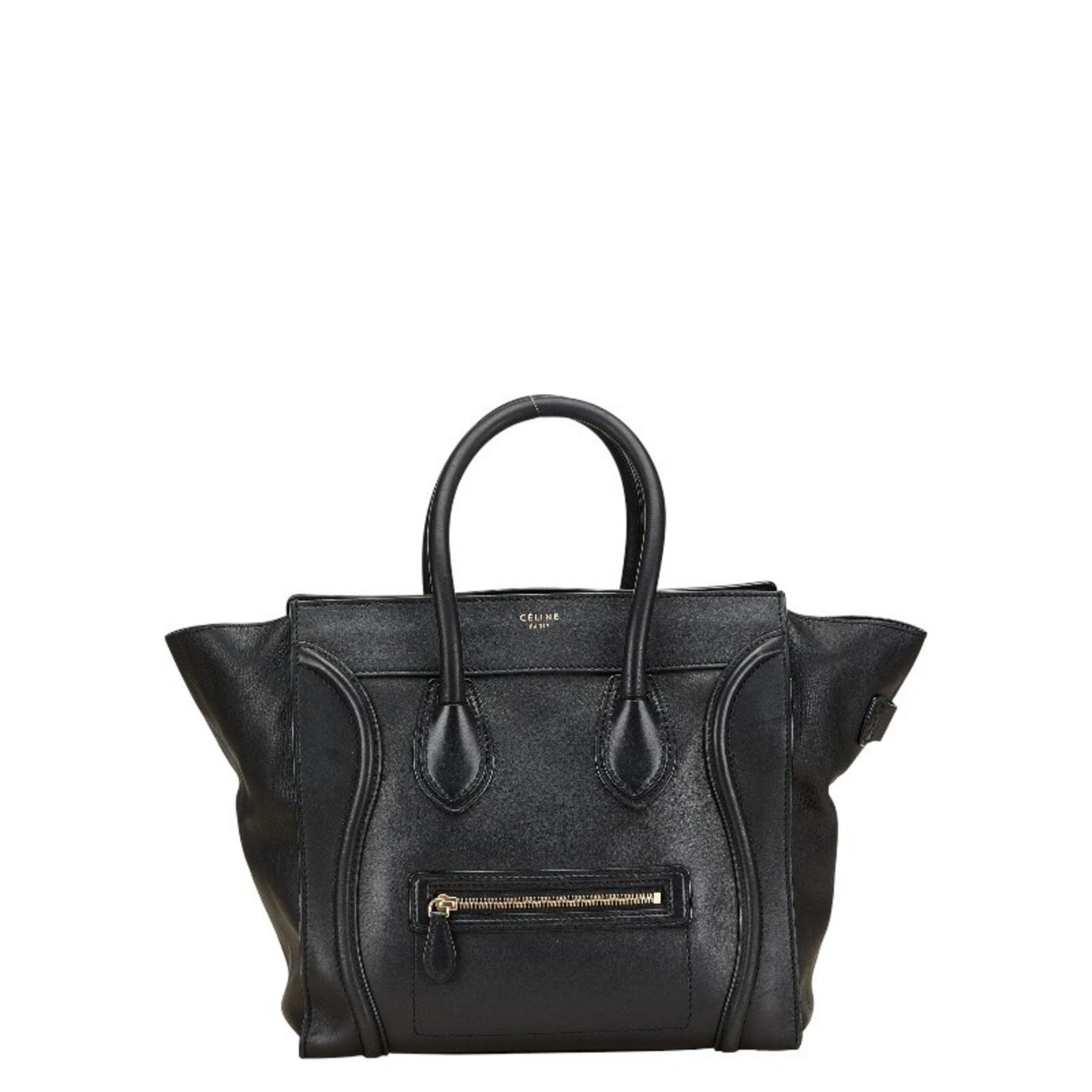 Celine Luggage Mini Shopper Handbag in Leather