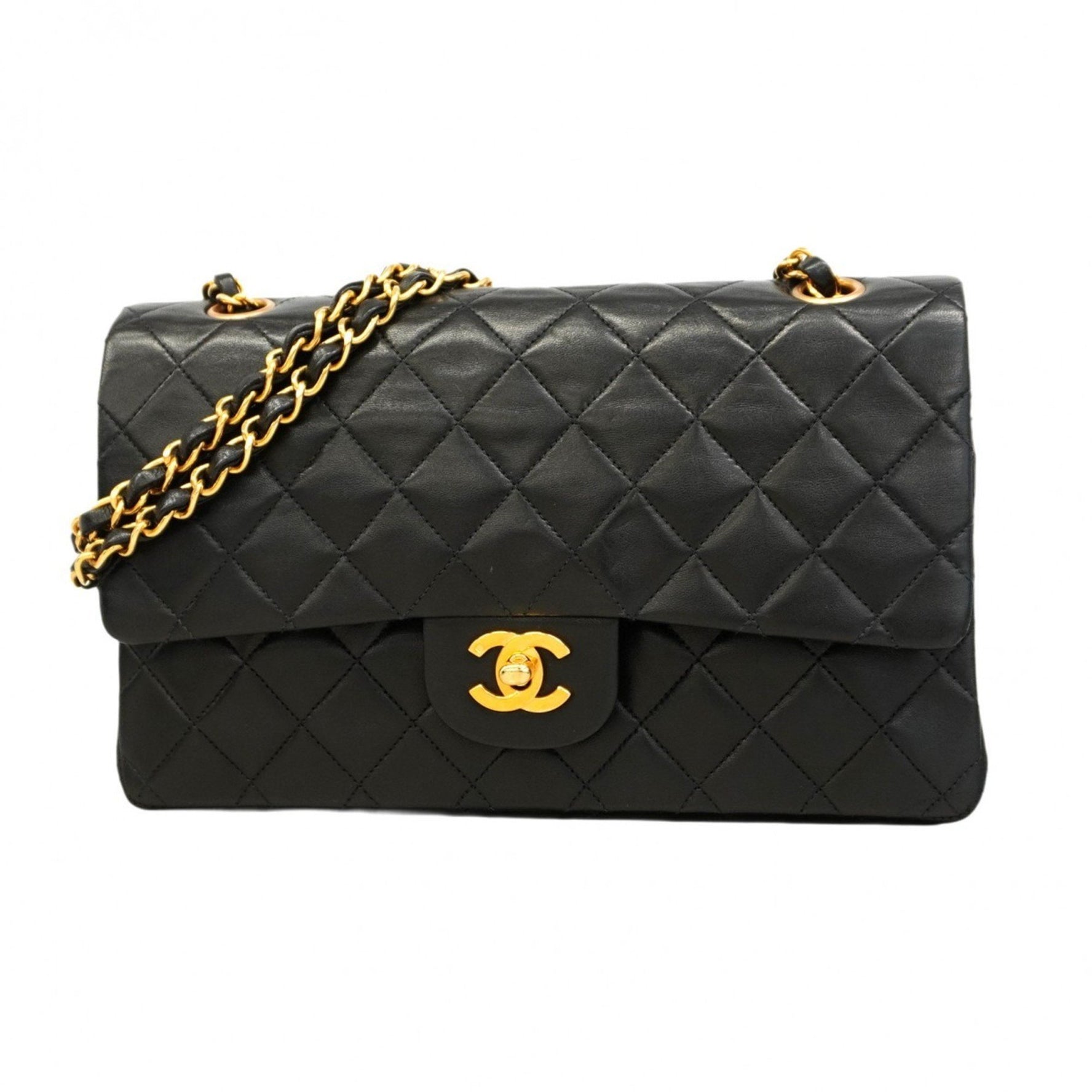 Chanel Matelasse Shoulder Bag with Double Flap and Chain, Lambskin