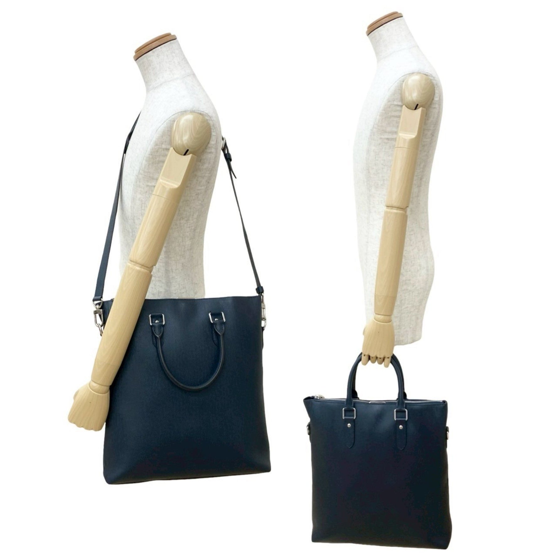 Louis Vuitton Anton Taiga Leather Business Bag, Handbag, Shoulder 536-8