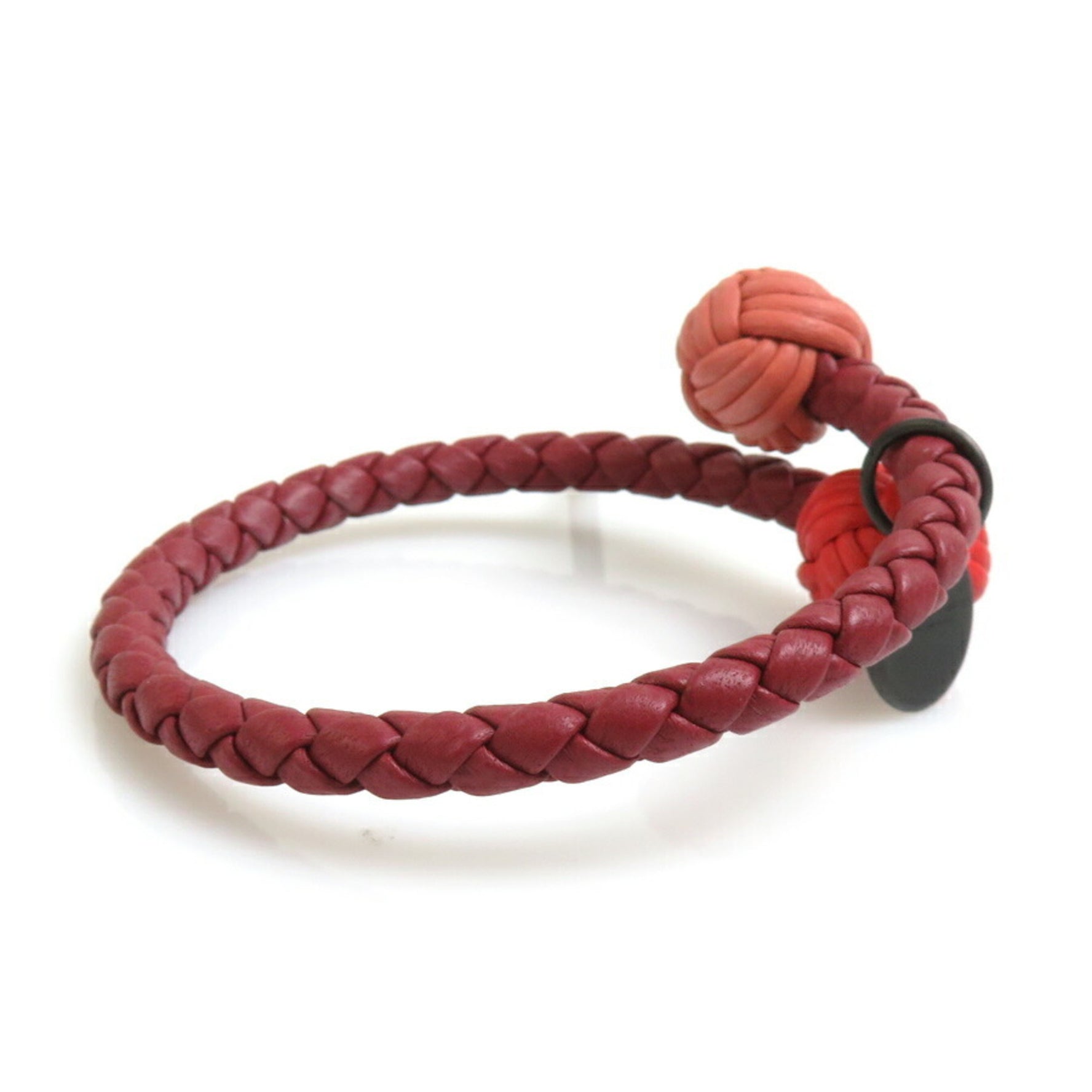 BOTTEGA VENETA Bracelet Leather Red Men Women