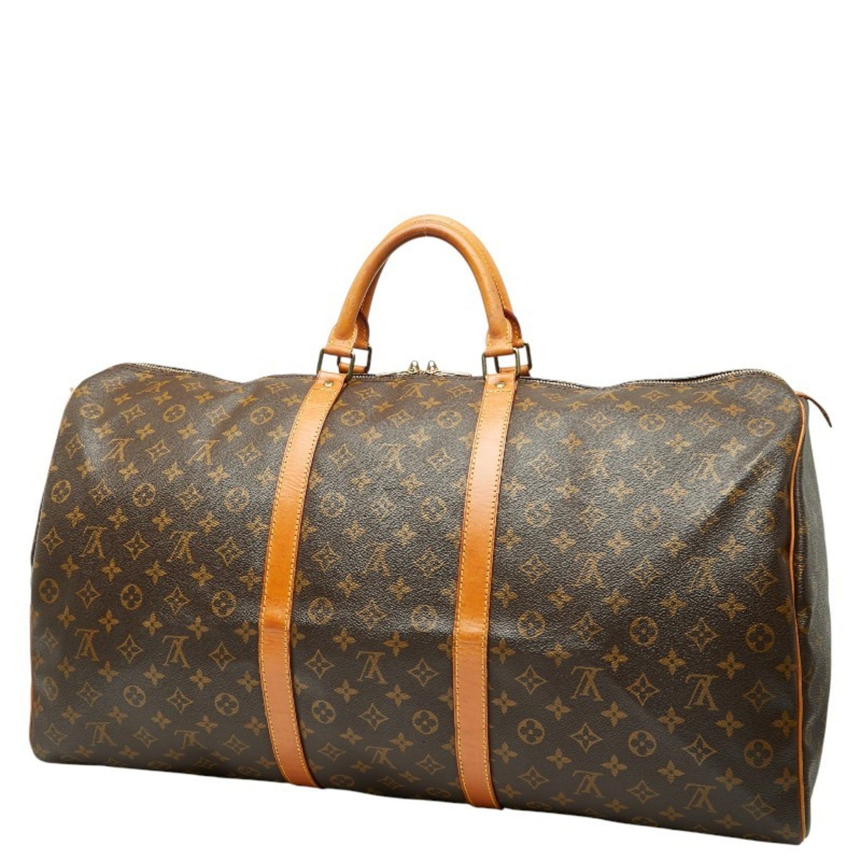 Louis Vuitton Monogram Keepall 60 Boston Bag/Travel Bag Leather LOUIS VUITTON