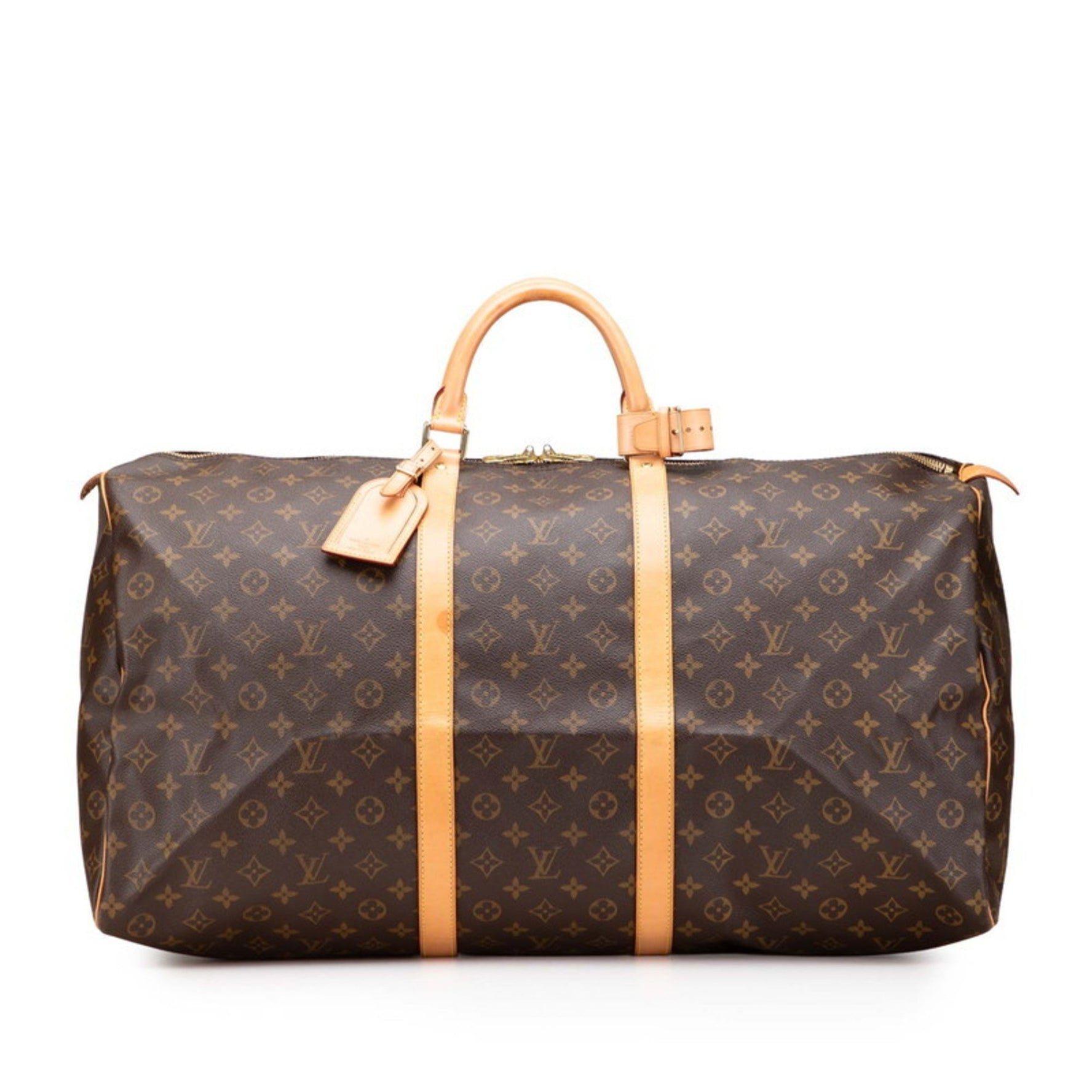 Louis Vuitton Monogram Keepall 60 Boston Bag/Travel Bag Leather LOUIS VUITTON
