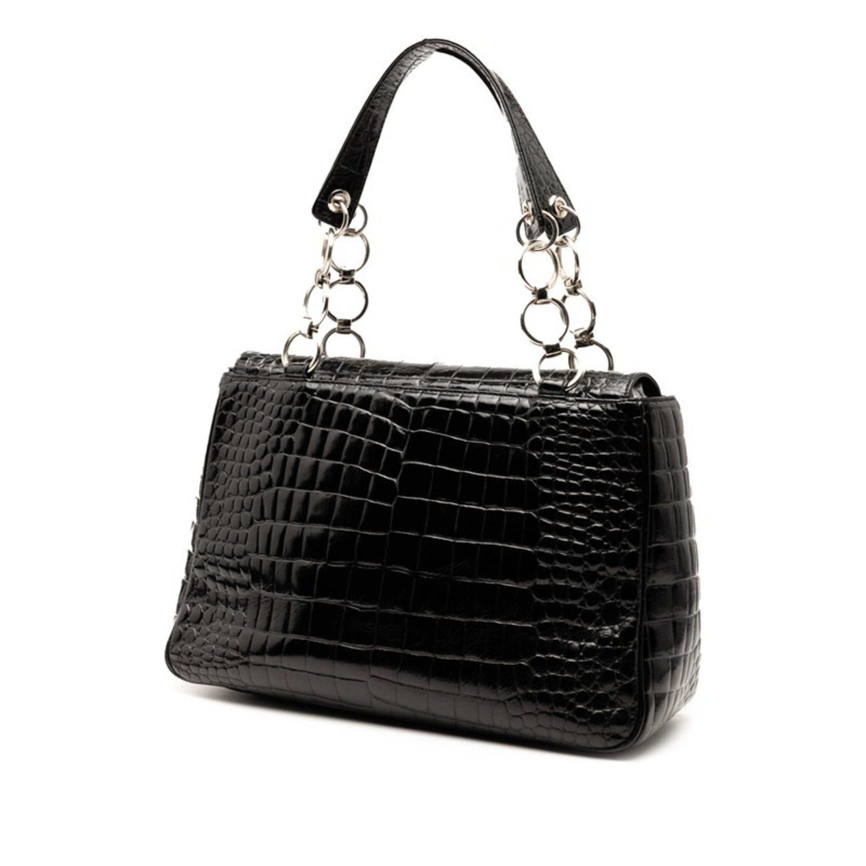 Saint Laurent Crocodile Embossed Handbag Leather SAINT LAURENT