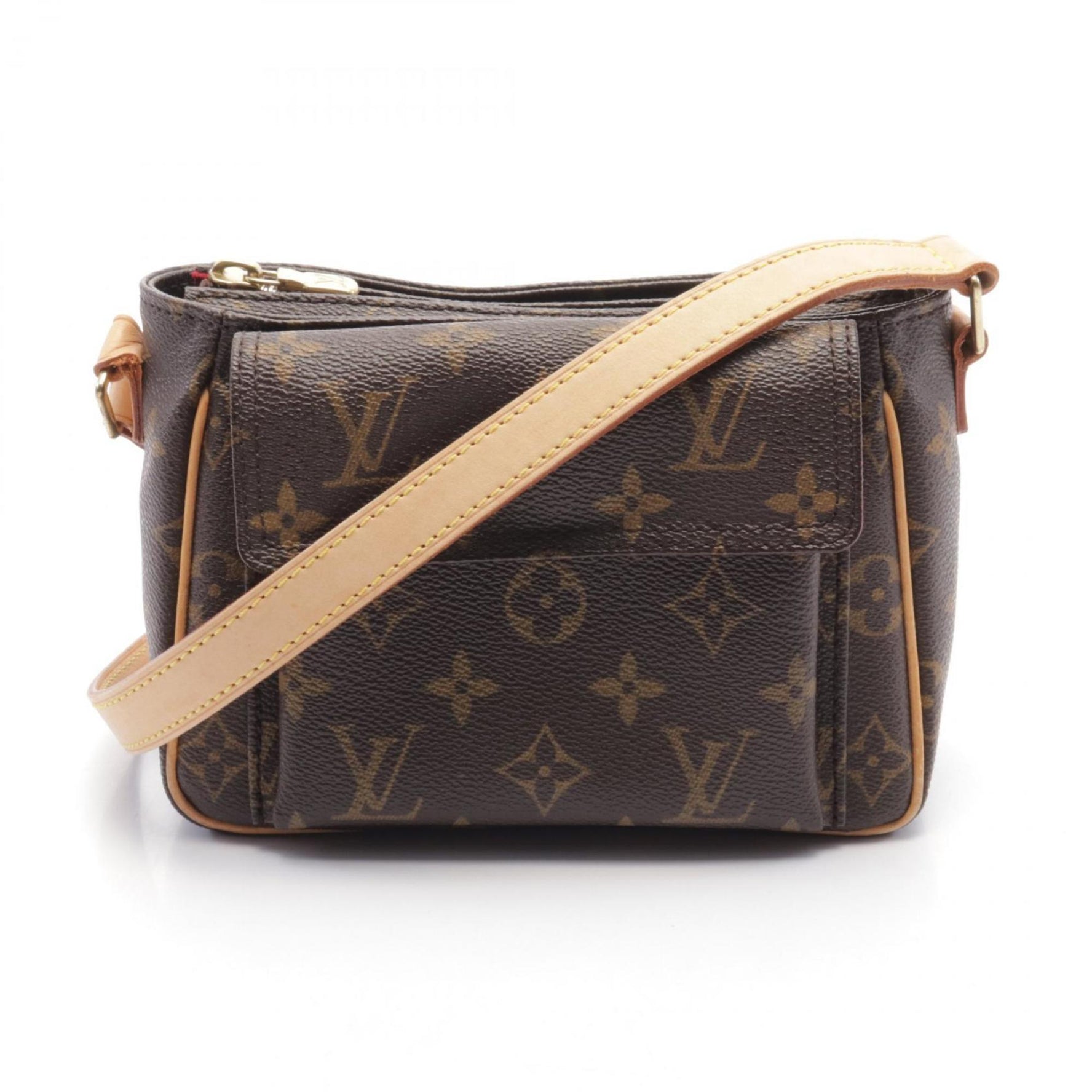 Louis Vuitton Vivacite PM Shoulder Bag Coated Canvas Leather Monogram