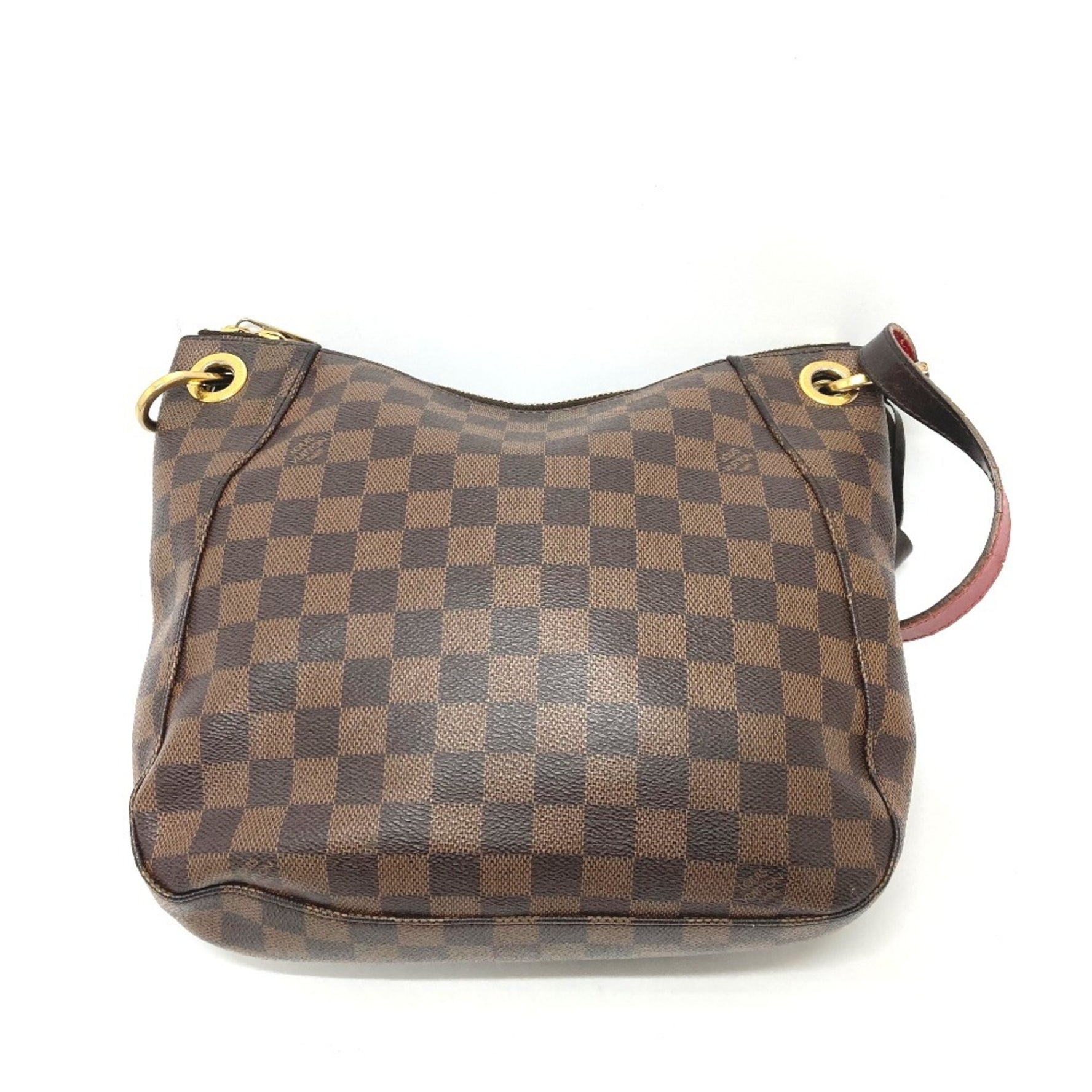 Louis Vuitton Damier South Bank Pochette Bag Crossbody Tassel Shoulder Canvas