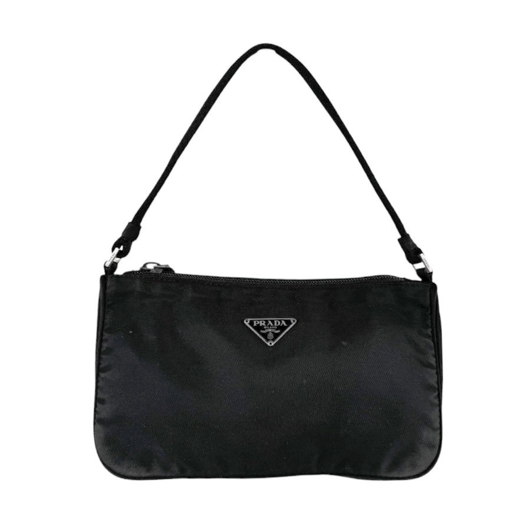 PRADA handbag nylon black ladies z3506