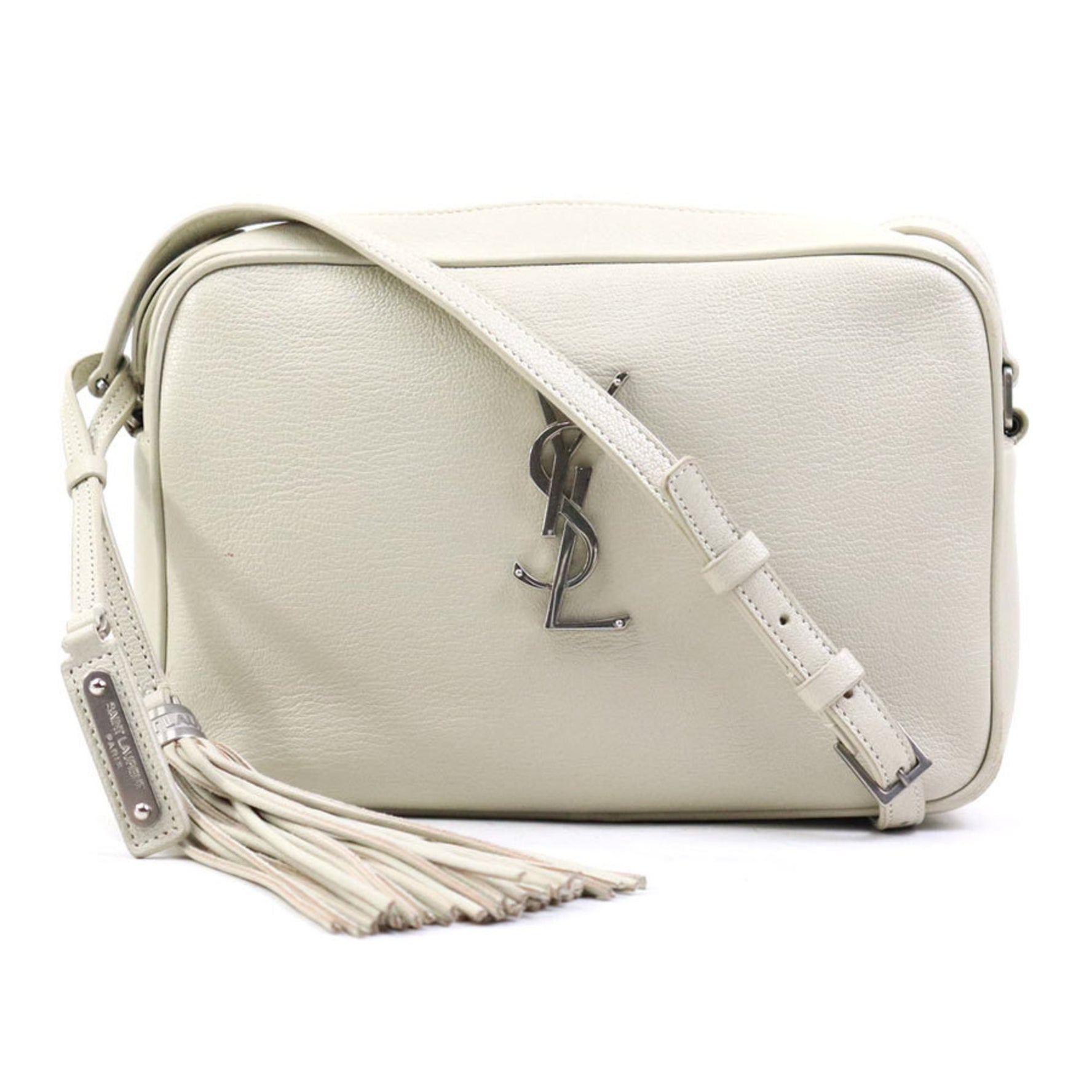 Saint Laurent shoulder bag leather silver
