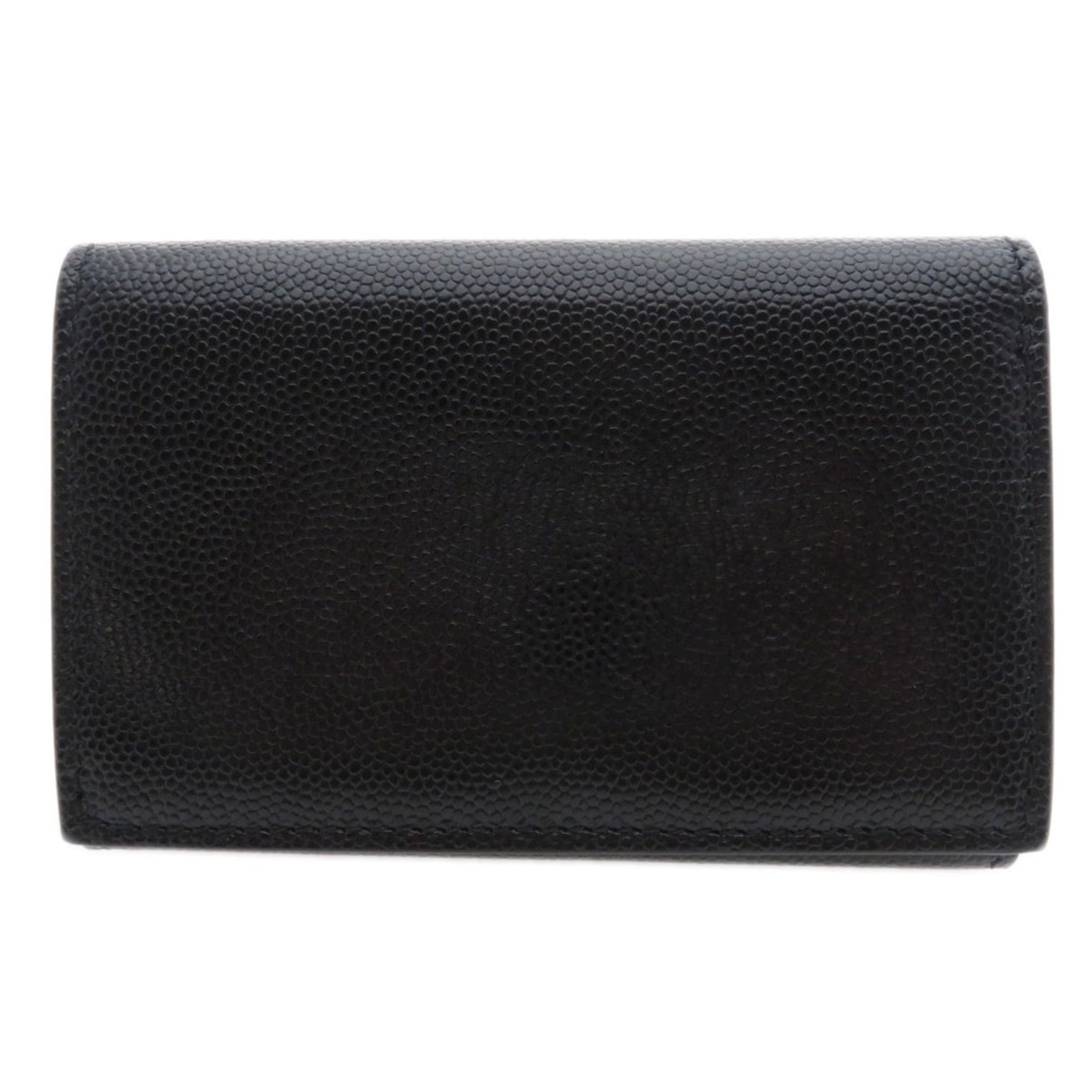 Burberry metal fittings tri-fold bi-fold wallet calfskin