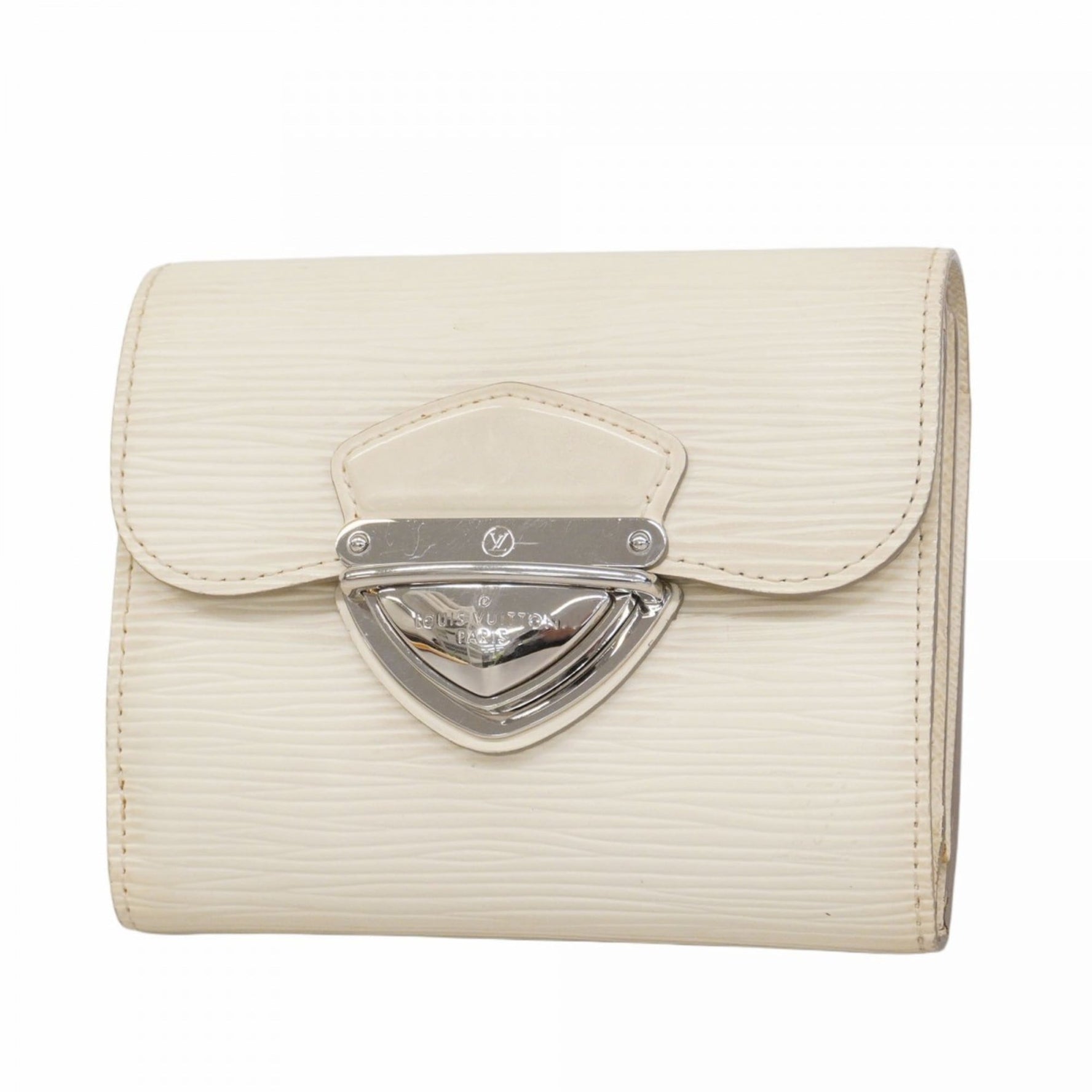 Louis Vuitton Epi Portefeuille Joy Tri-fold Wallet White