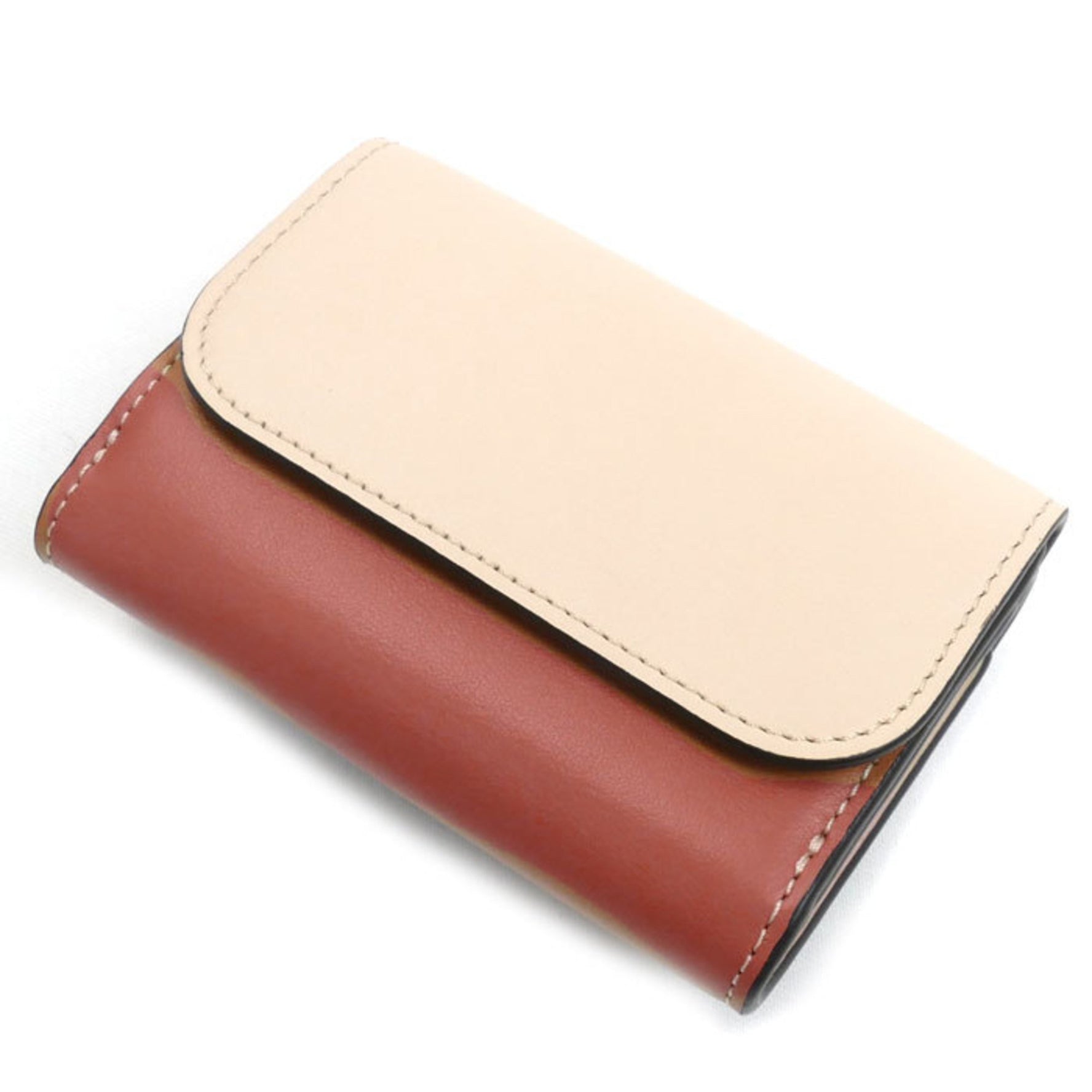 Chloé Chloe Trifold Compact Wallet, Beige/Brown