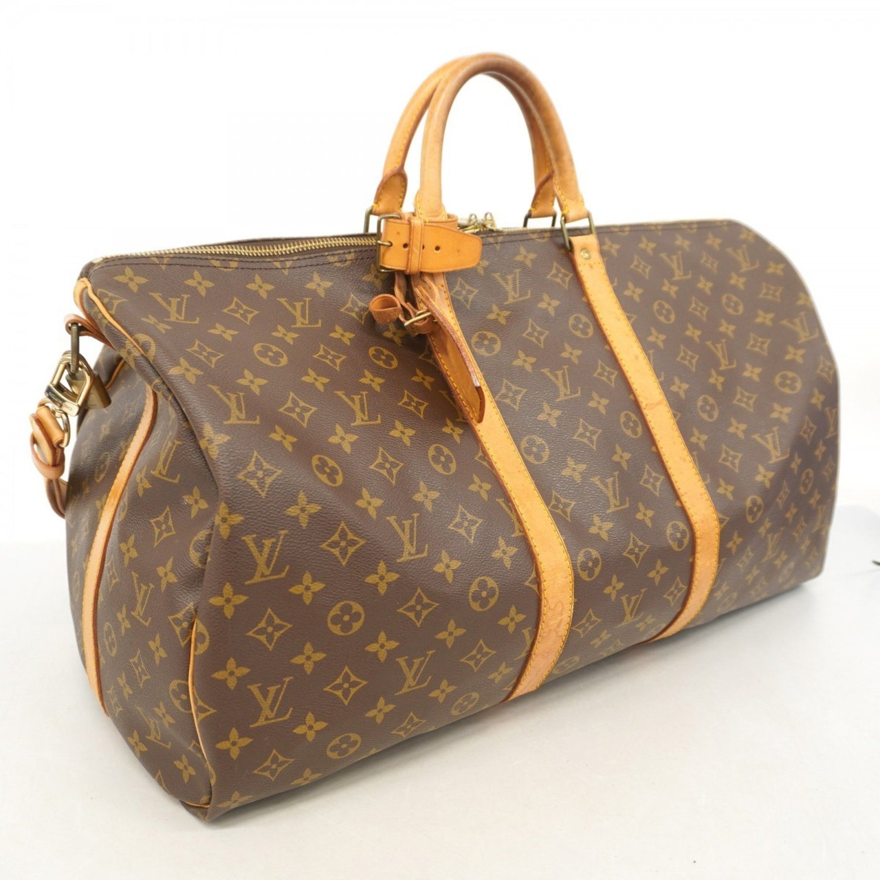 Louis Vuitton Monogram Keepall Bandouliere 55 Boston Bag Men's and