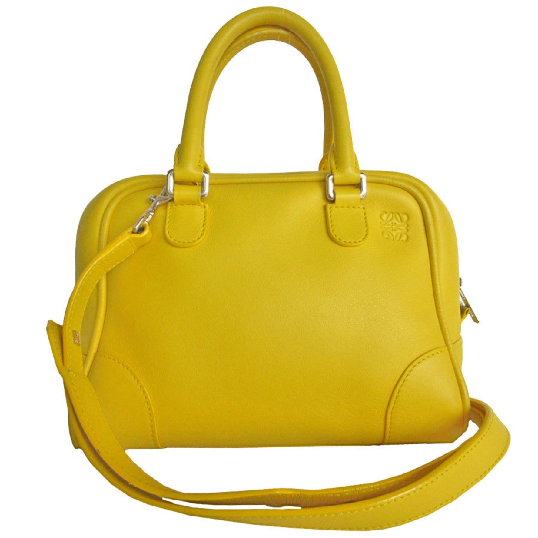 LOEWE handbag shoulder bag Amazona 75 small leather silver ladies