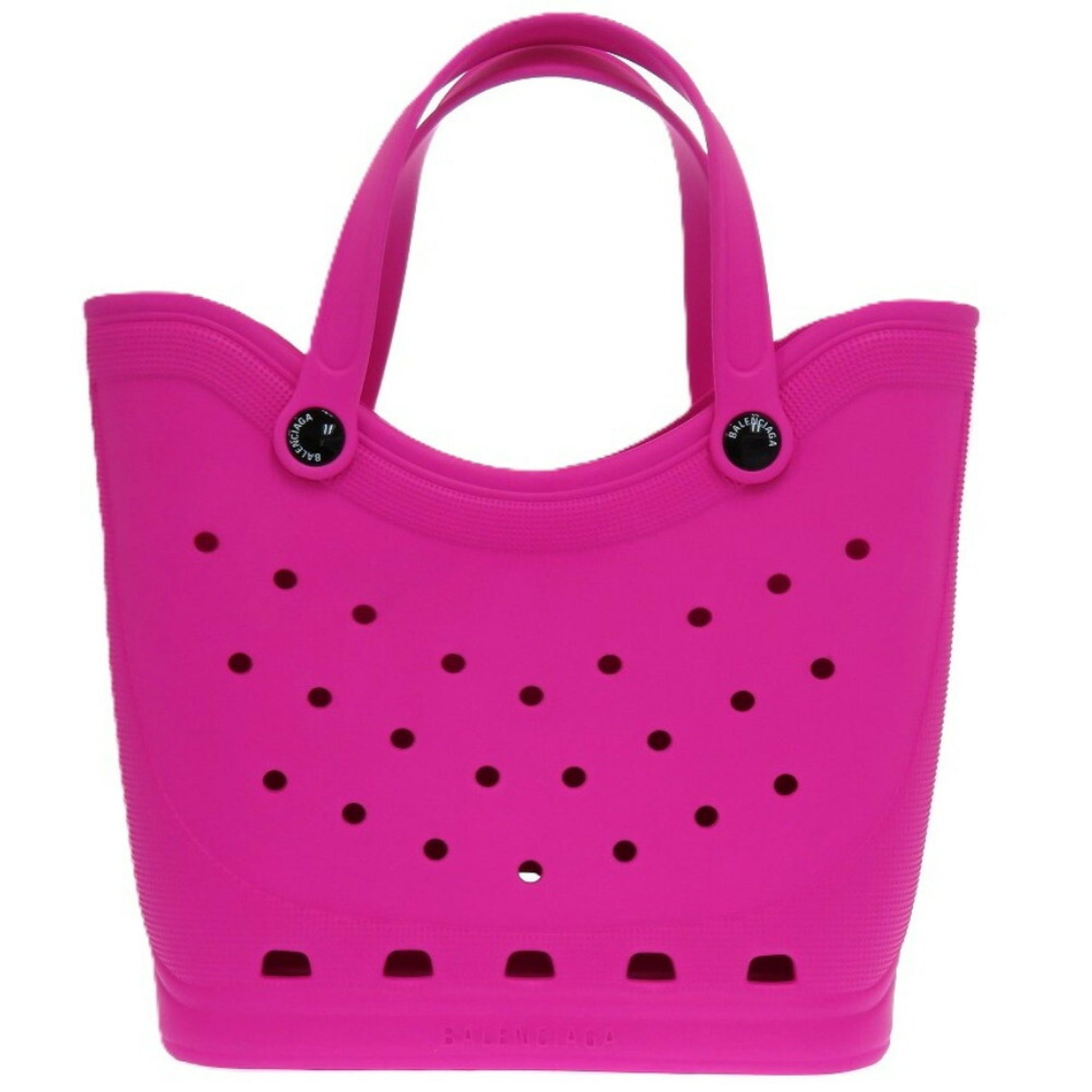 Unused Balenciaga x Crocs compatible rubber pink tote bag