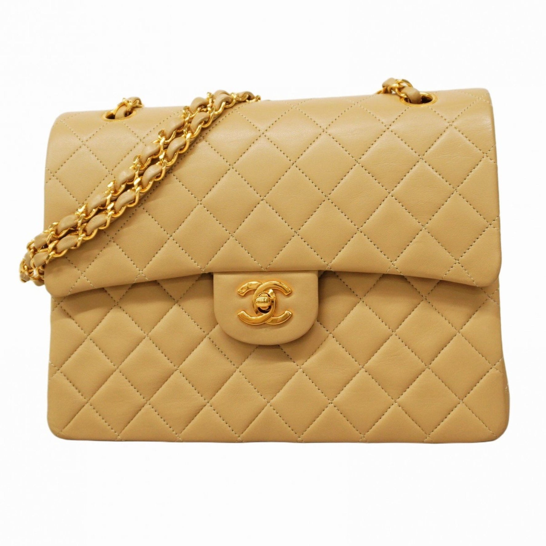 Chanel Matelasse Shoulder Bag with Double Flap and Chain, Lambskin
