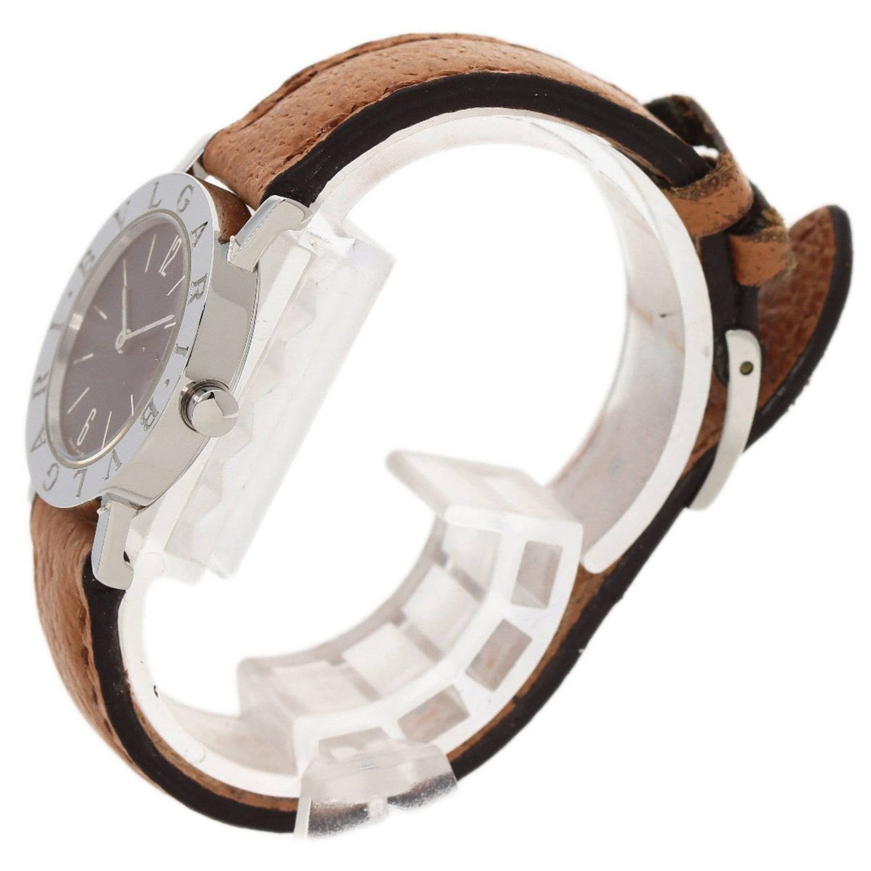 BVLGARI Wristwatch Stainless Steel Leather