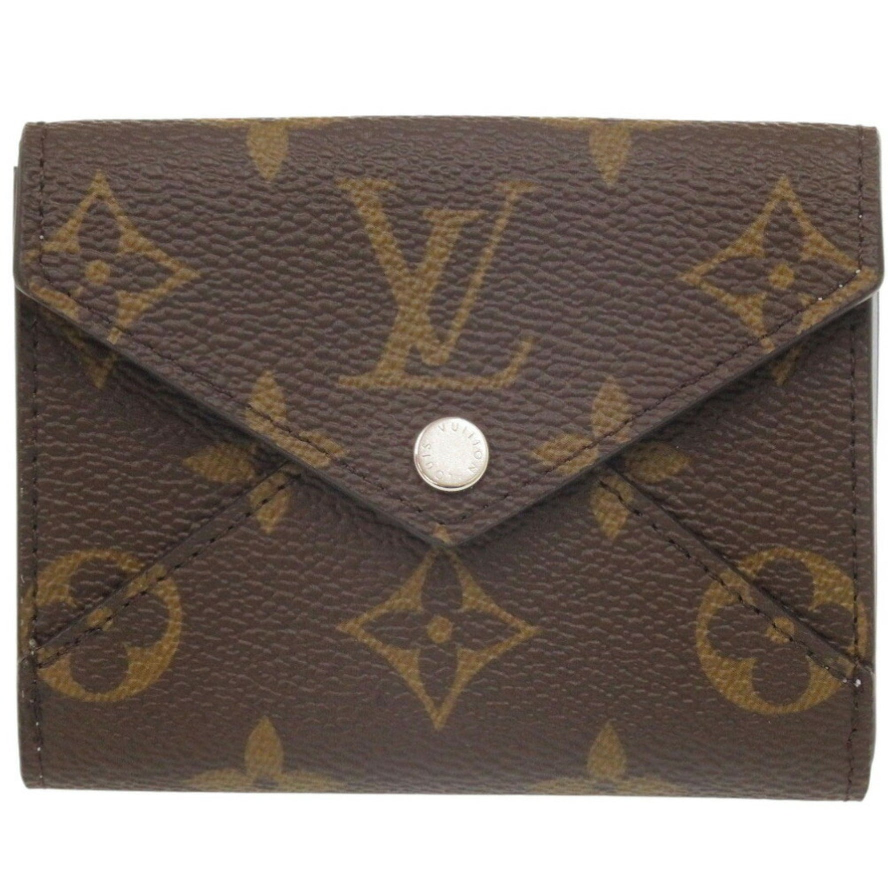 Louis Vuitton Portefeuille Celeste Monogram IC Chip Canvas/Leather Brown Tri-fold Wallet LV 0852
