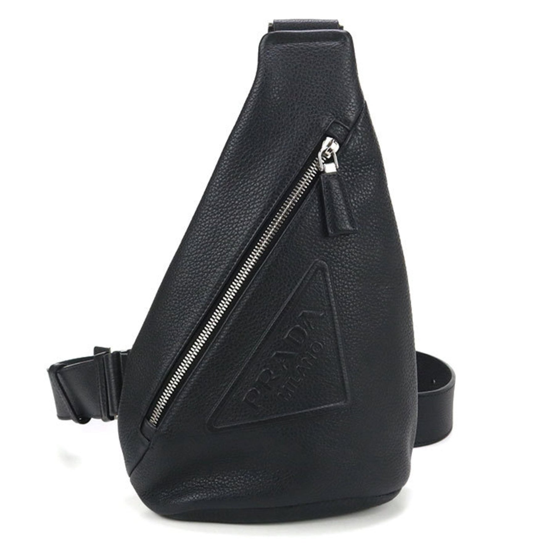 PRADA Body Bag in Vitello Dino Leather, One-Shoulder Men's