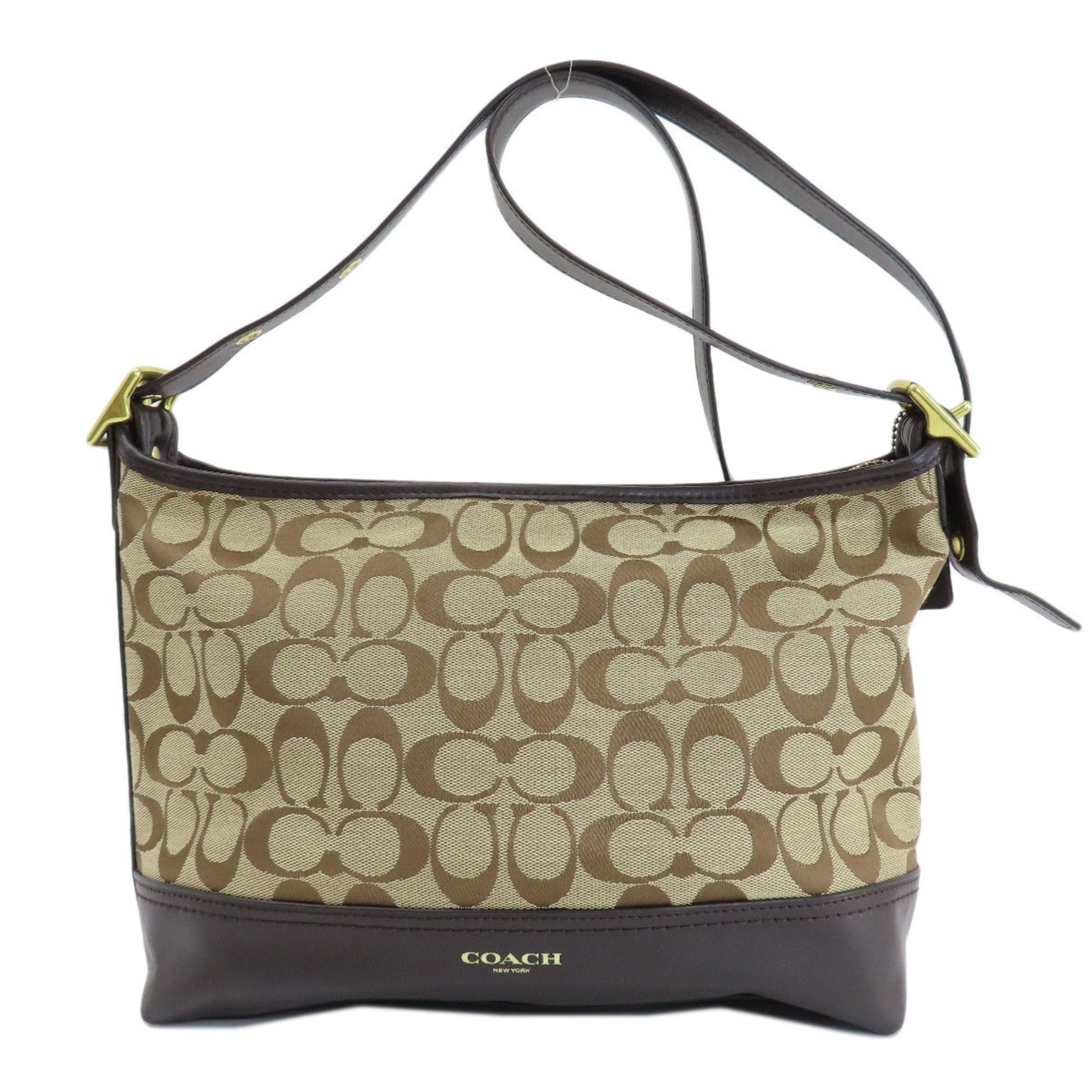 Coach Signature Shoulder Bag Canvas