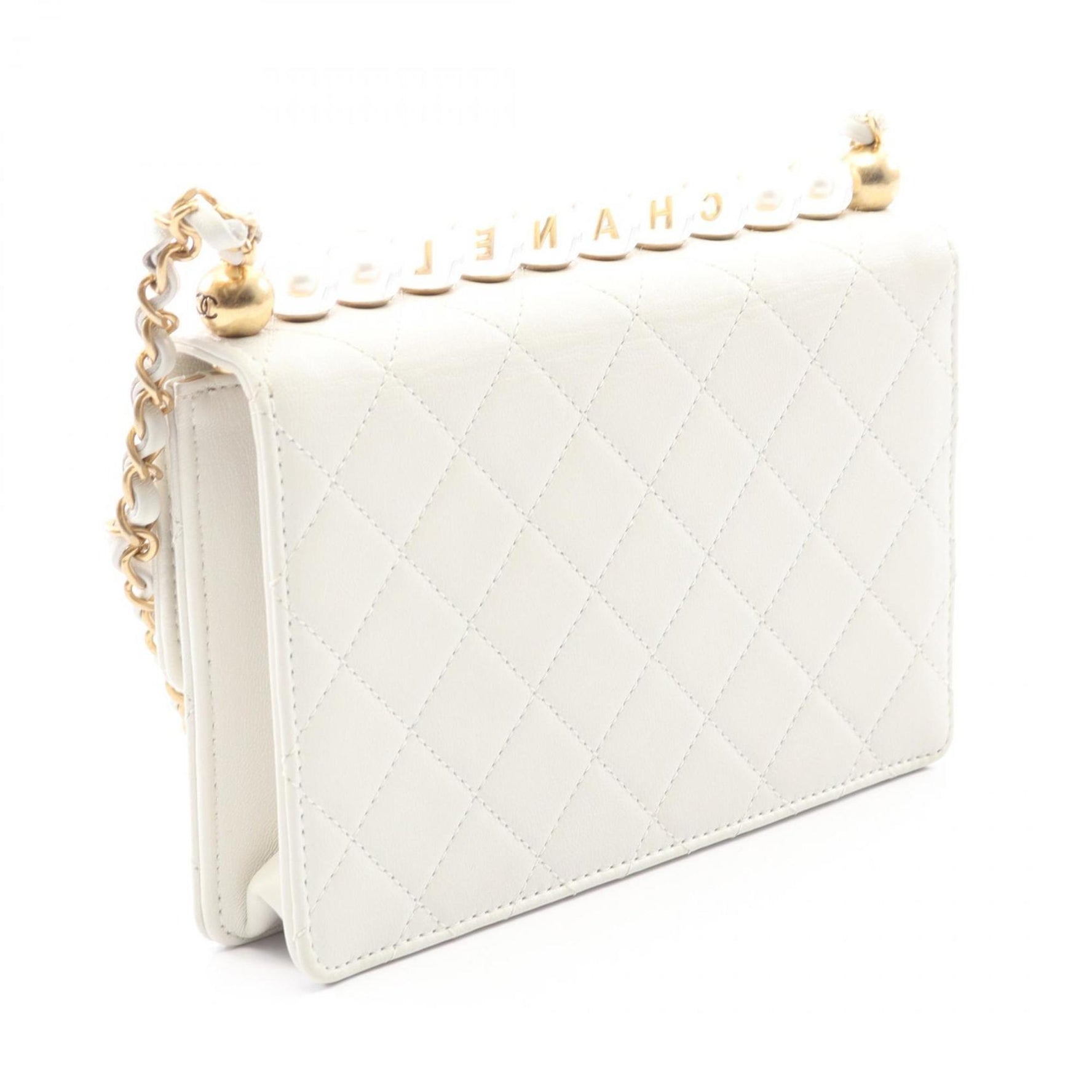 CHANEL Matelasse Shoulder Bag, Lambskin Leather