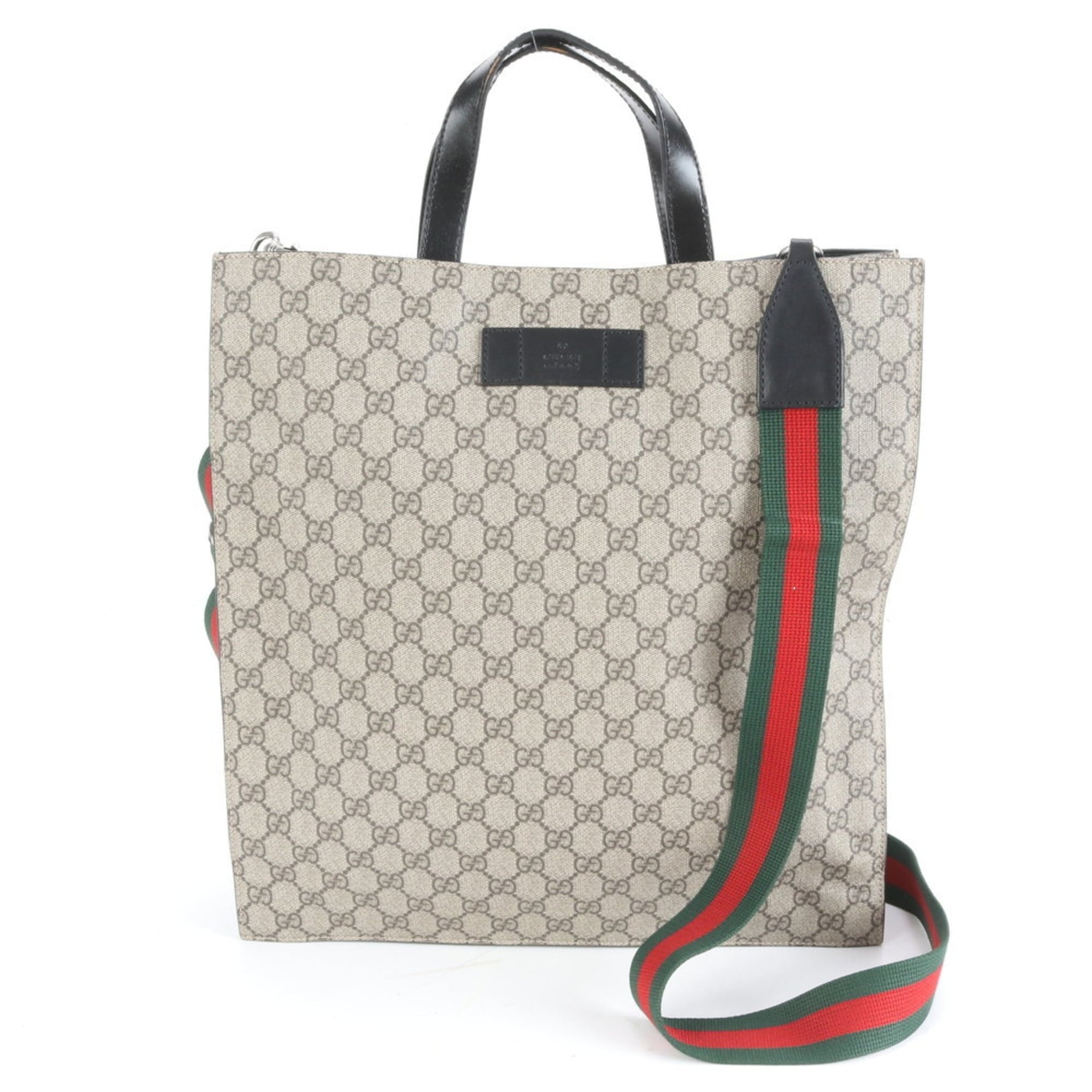 Gucci GG Supreme Sherry Line Leather Tote Bag, Crossbody Shoulder Bag