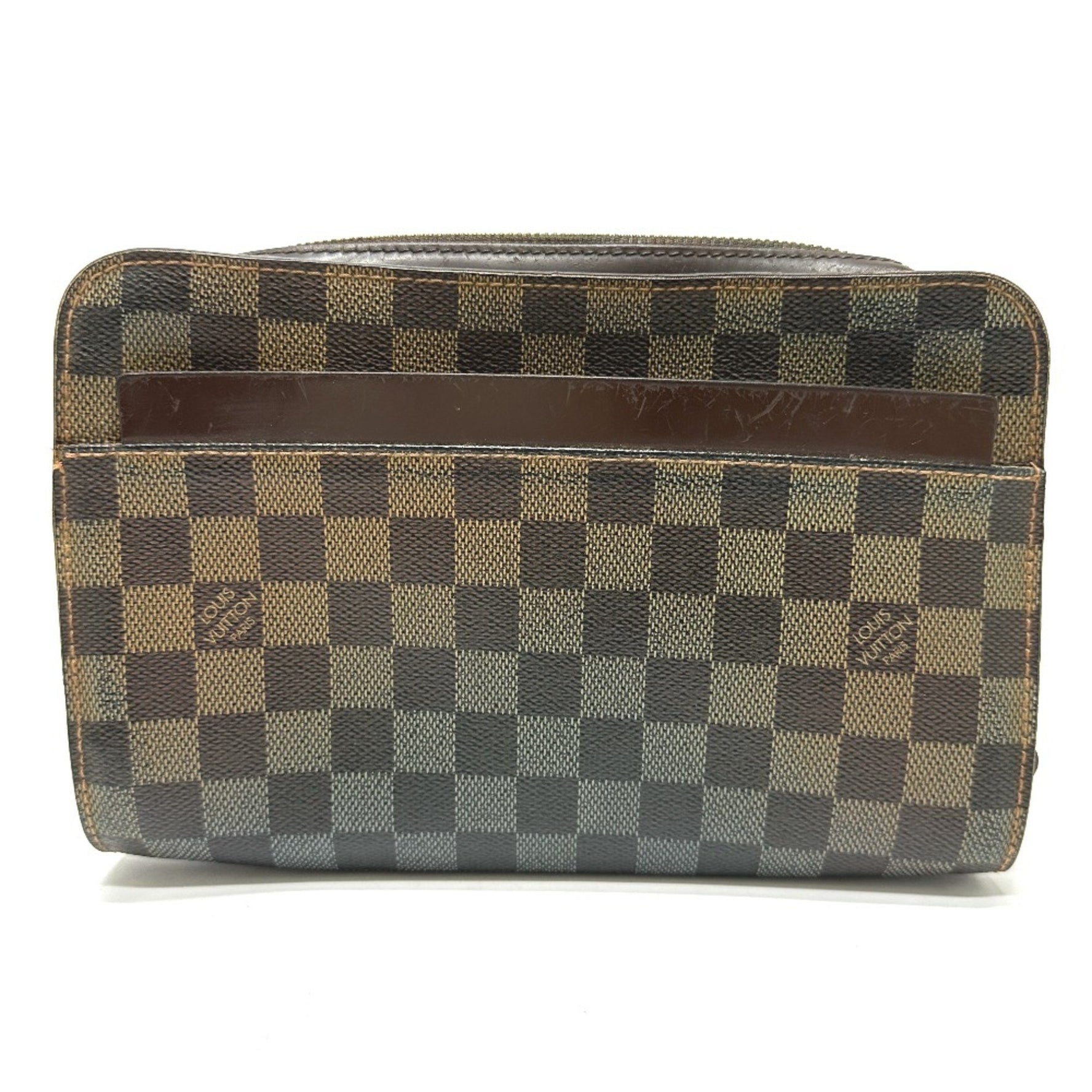 Louis Vuitton Damier pouch bag with strap Cluch Bag Ebene