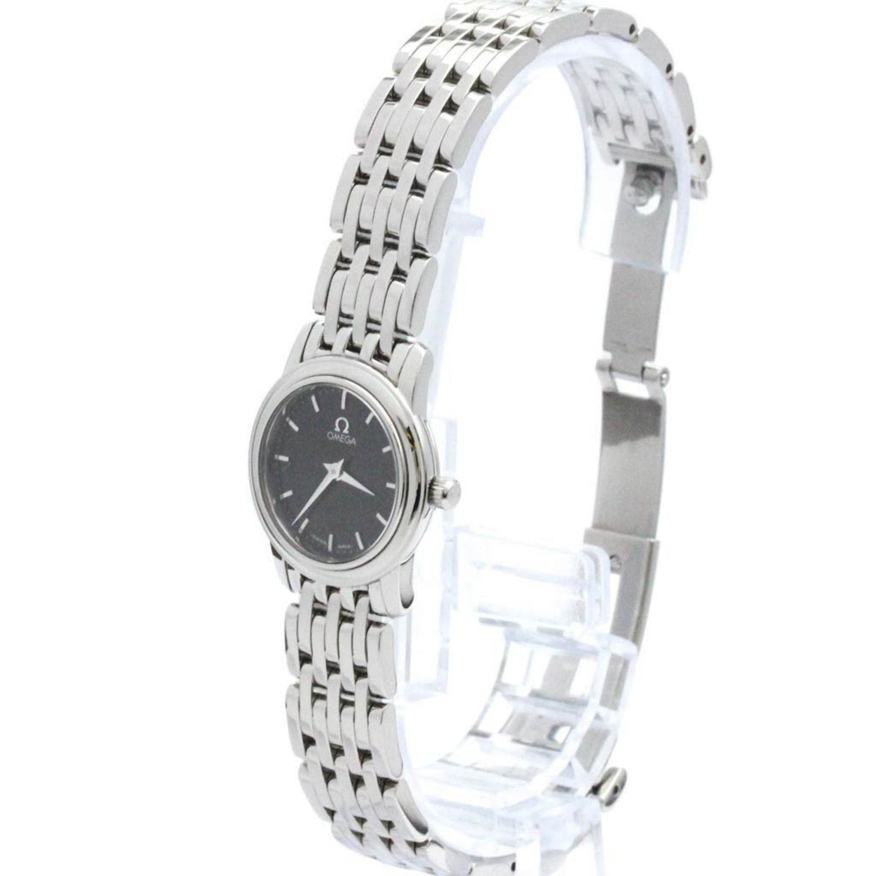 Polished OMEGA De Ville Prestige Steel Quartz Ladies Watch 4570.51