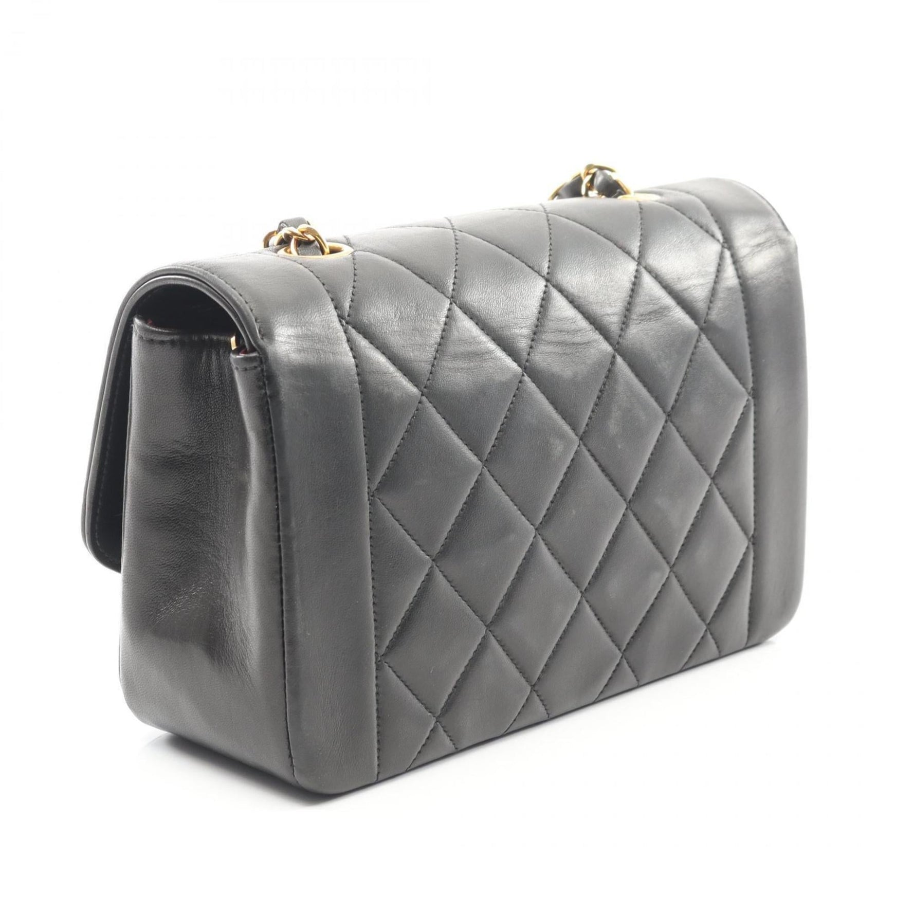 CHANEL Matelasse Diana Flap Shoulder Bag in Lambskin Leather