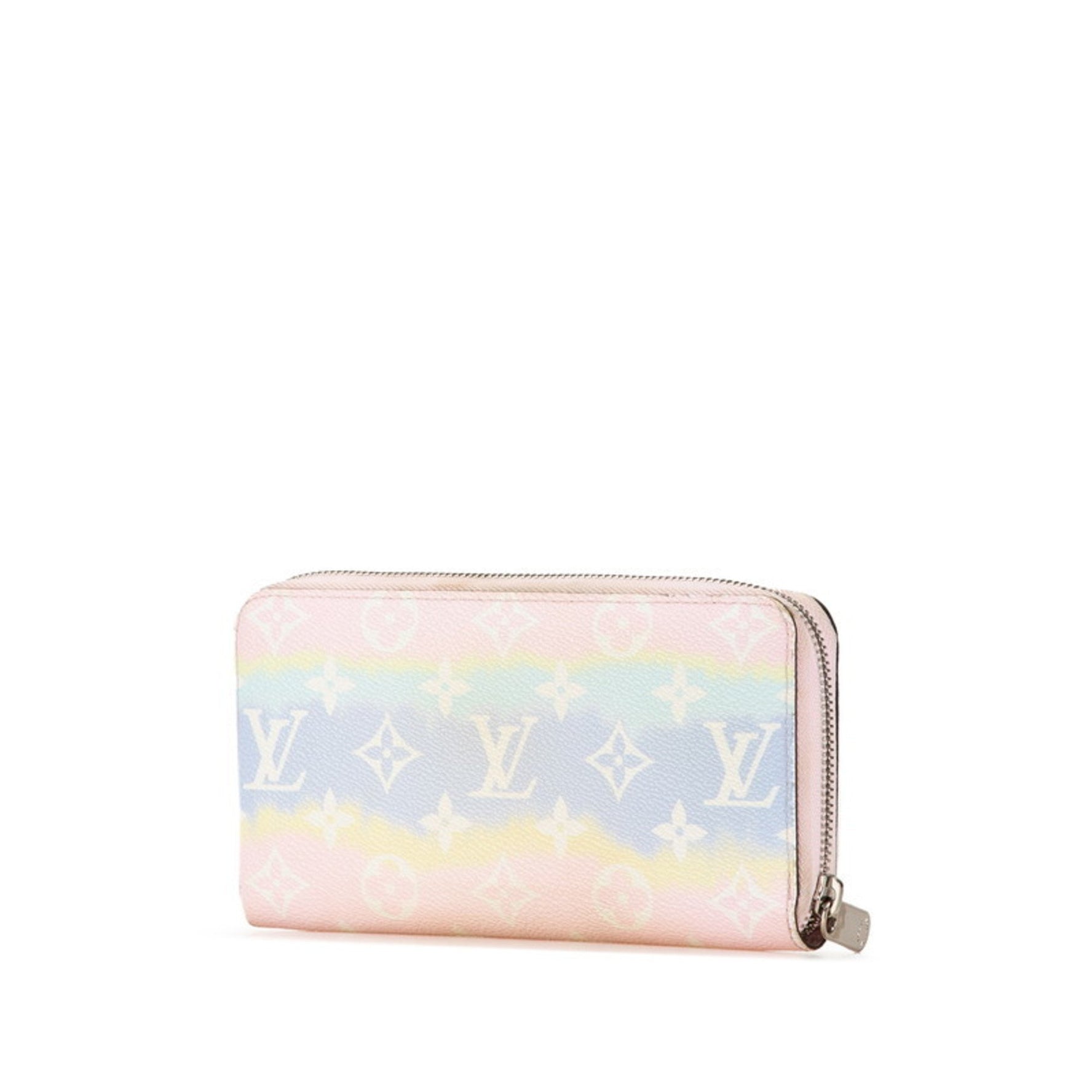 Louis Vuitton LV Escar Zippy Wallet Round Long Pink Multicolor PVC Leather