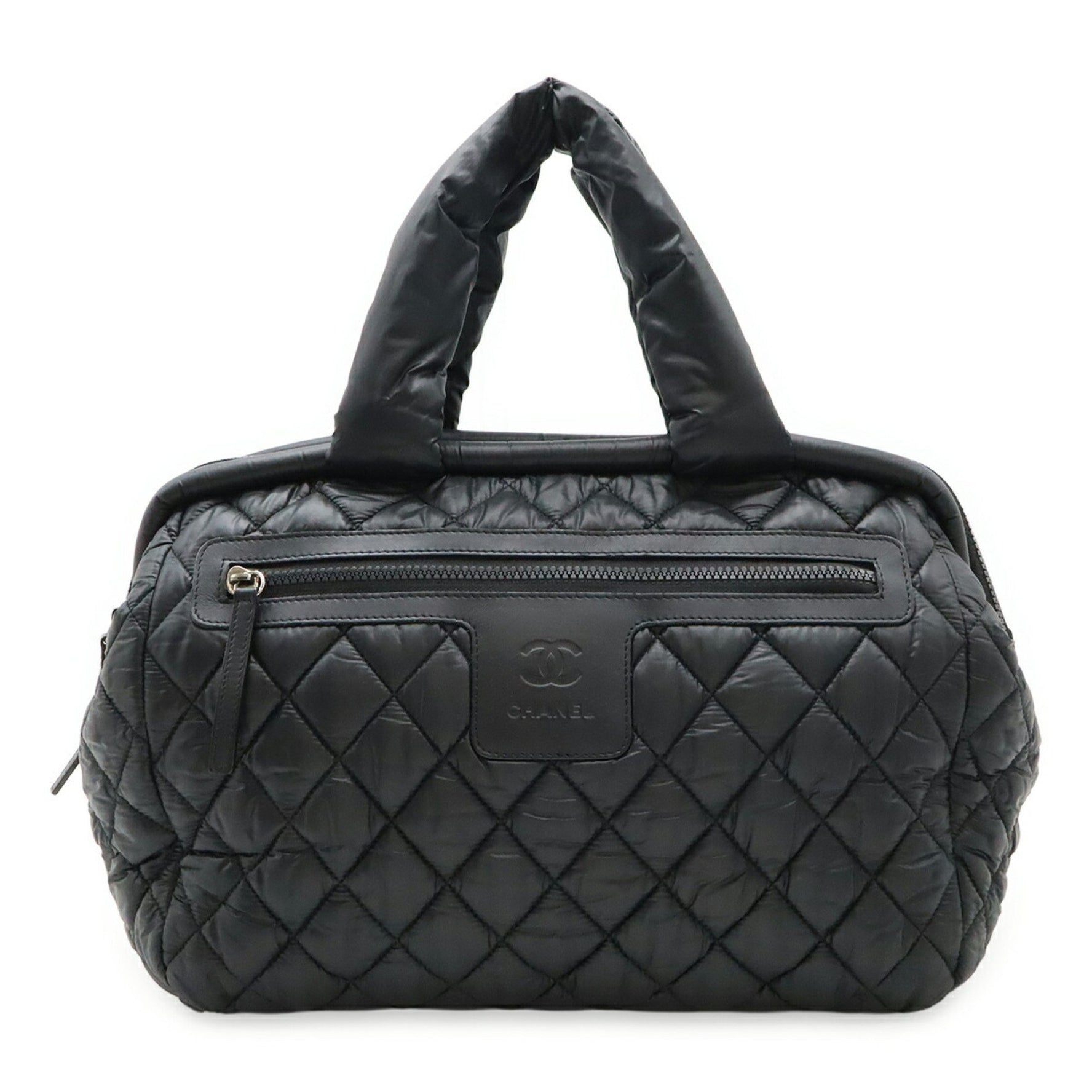 CHANEL Coco Cocoon Mark Handbag, Quilted Nylon and Leather, 7205