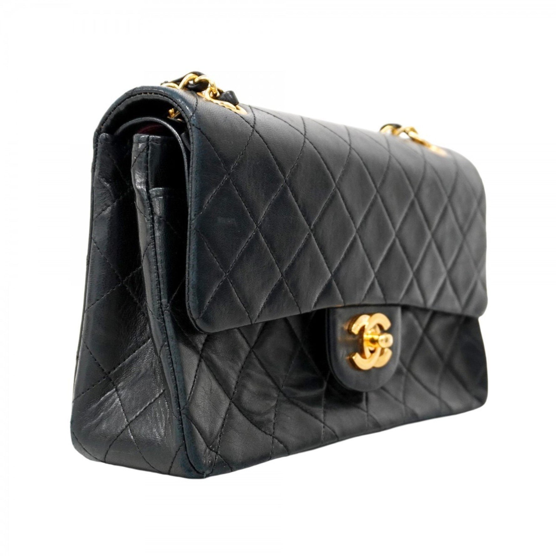 Chanel Matelasse Shoulder Bag with Double Flap and Chain, Lambskin