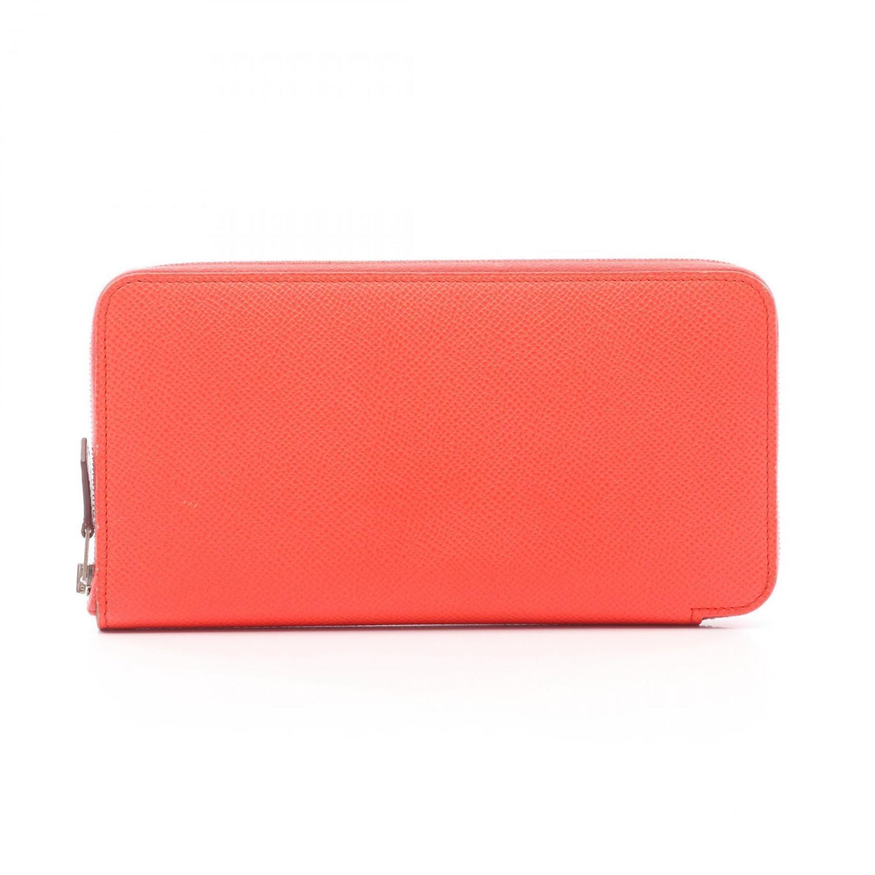 Hermes Hermès Azap Long Silkin Round Wallet, Leather, Epsom Red