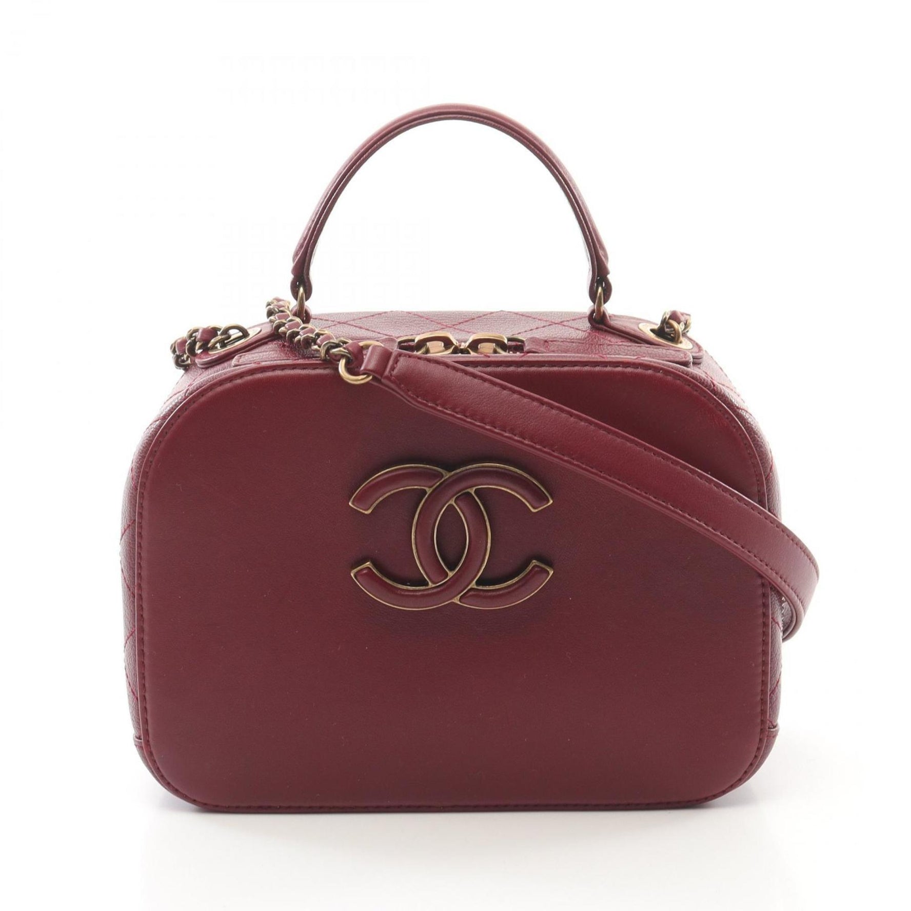CHANEL Matelasse Shoulder Bag Leather