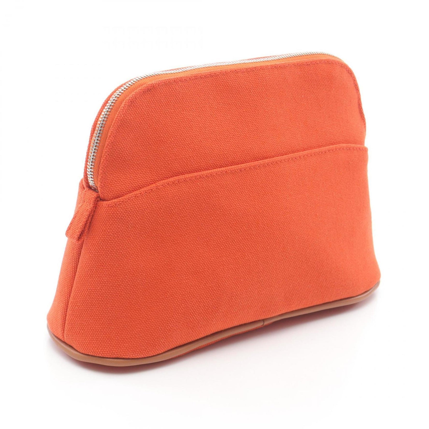 Hermes Hermès Bolide Pouch 20 Bag Canvas Leather Orange/Brown/Orange