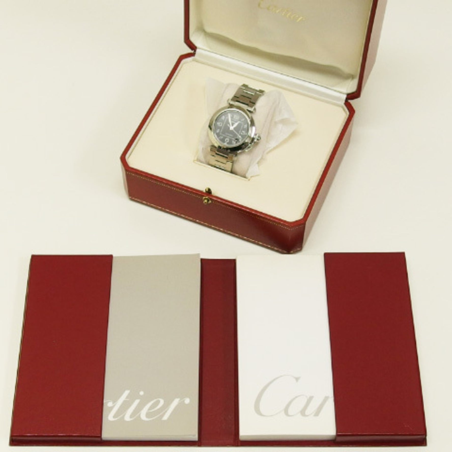 Cartier Pasha C black dial SS