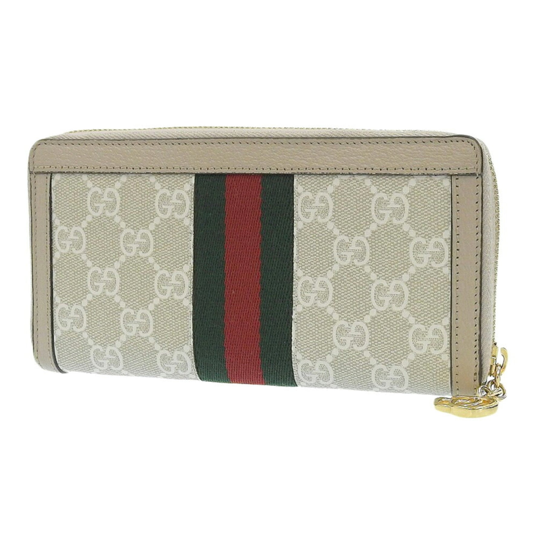 GUCCI Ophidia GG Supreme Marmont Round Long Wallet 1147