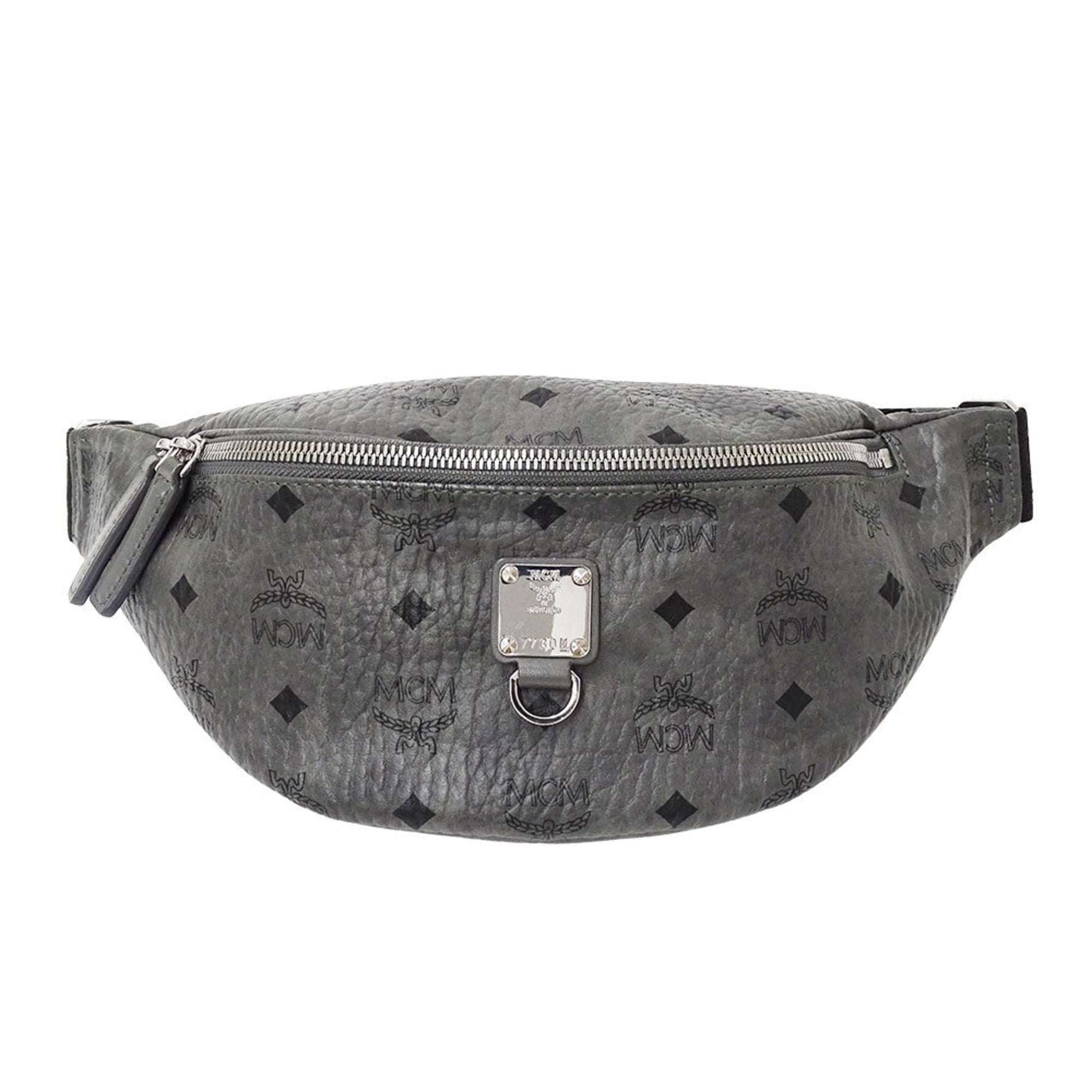 MCM Visetos brand body bag/waist bag coated canvas mini with logo.