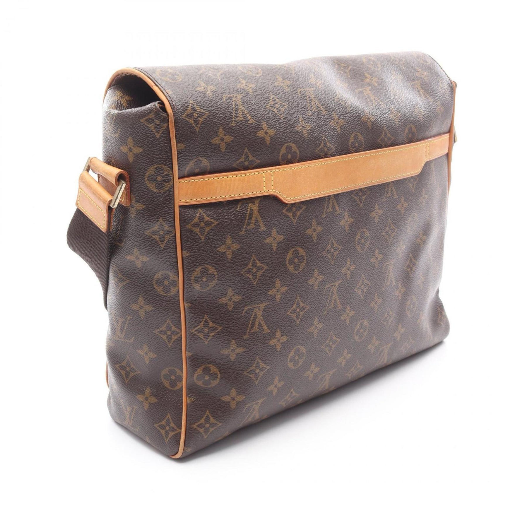 Louis Vuitton Abess Shoulder Bag, Coated Canvas and Leather, Monogram, Brown, Men's