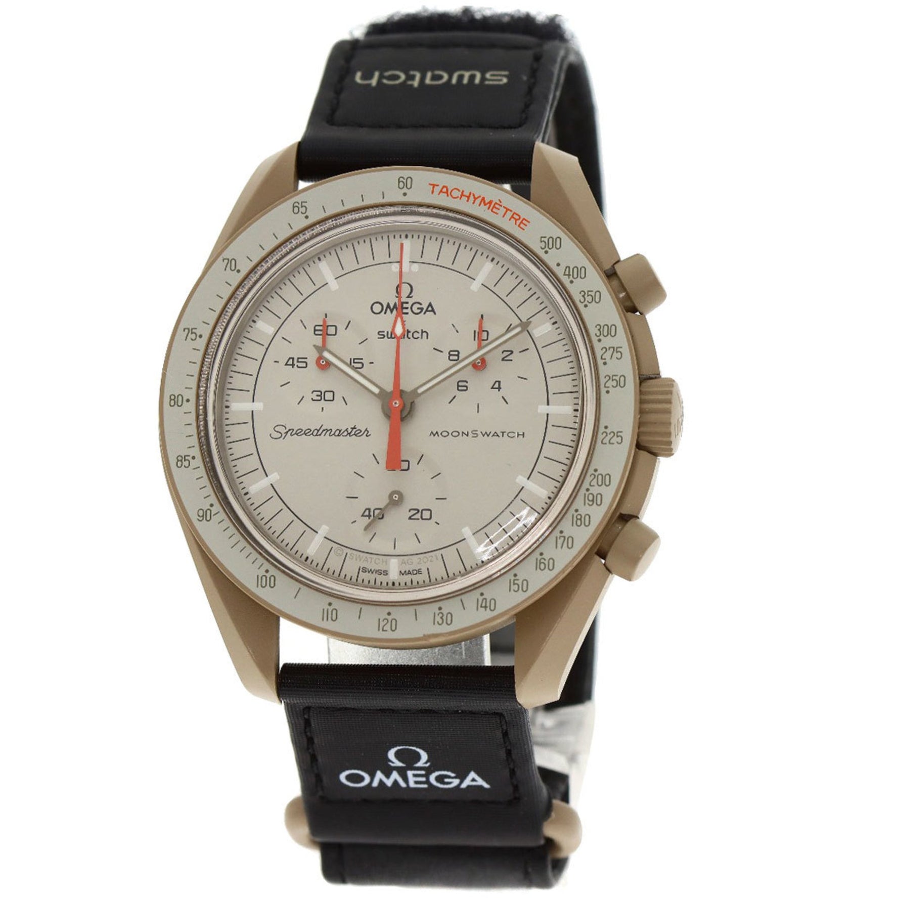 Omega x Swatch MISSION TO JUPITER Speedmaster collaboration watch ceramic nylon